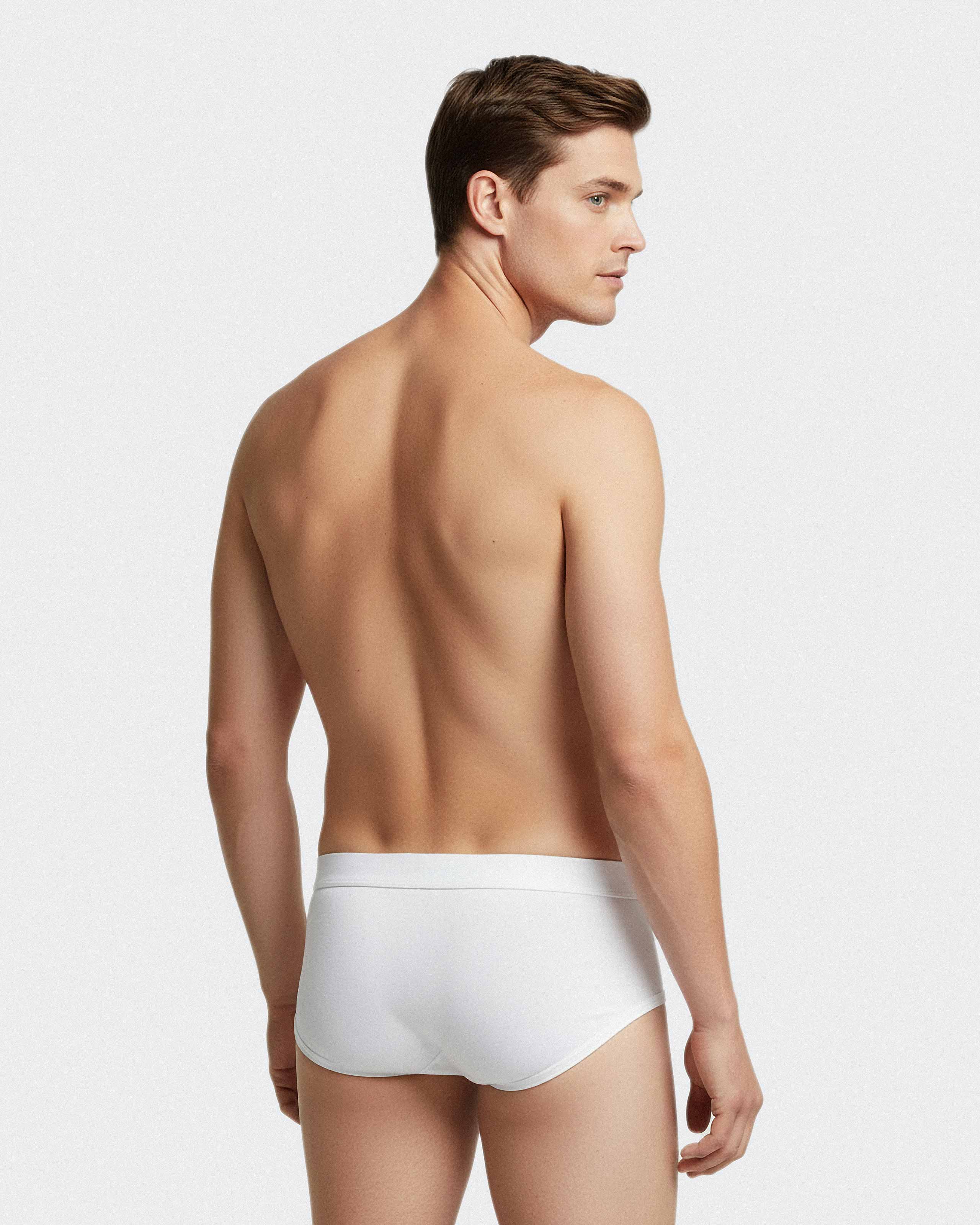 Brief Fine Rib Pure Cotton