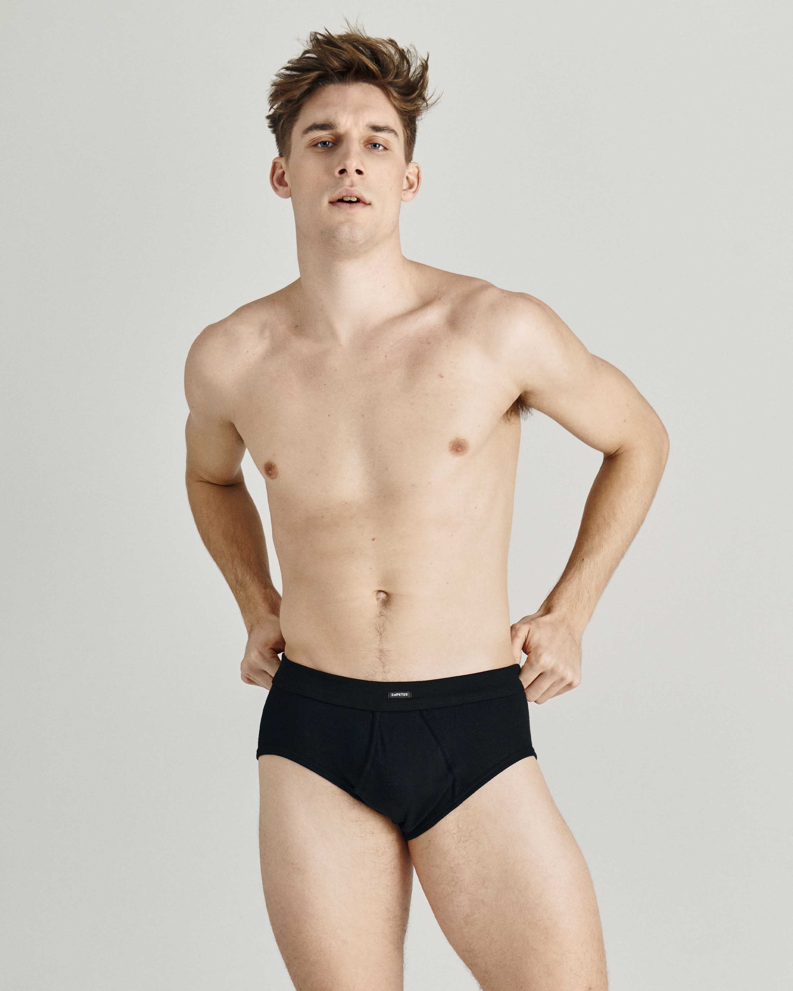 Brief Fine Rib Pure Cotton