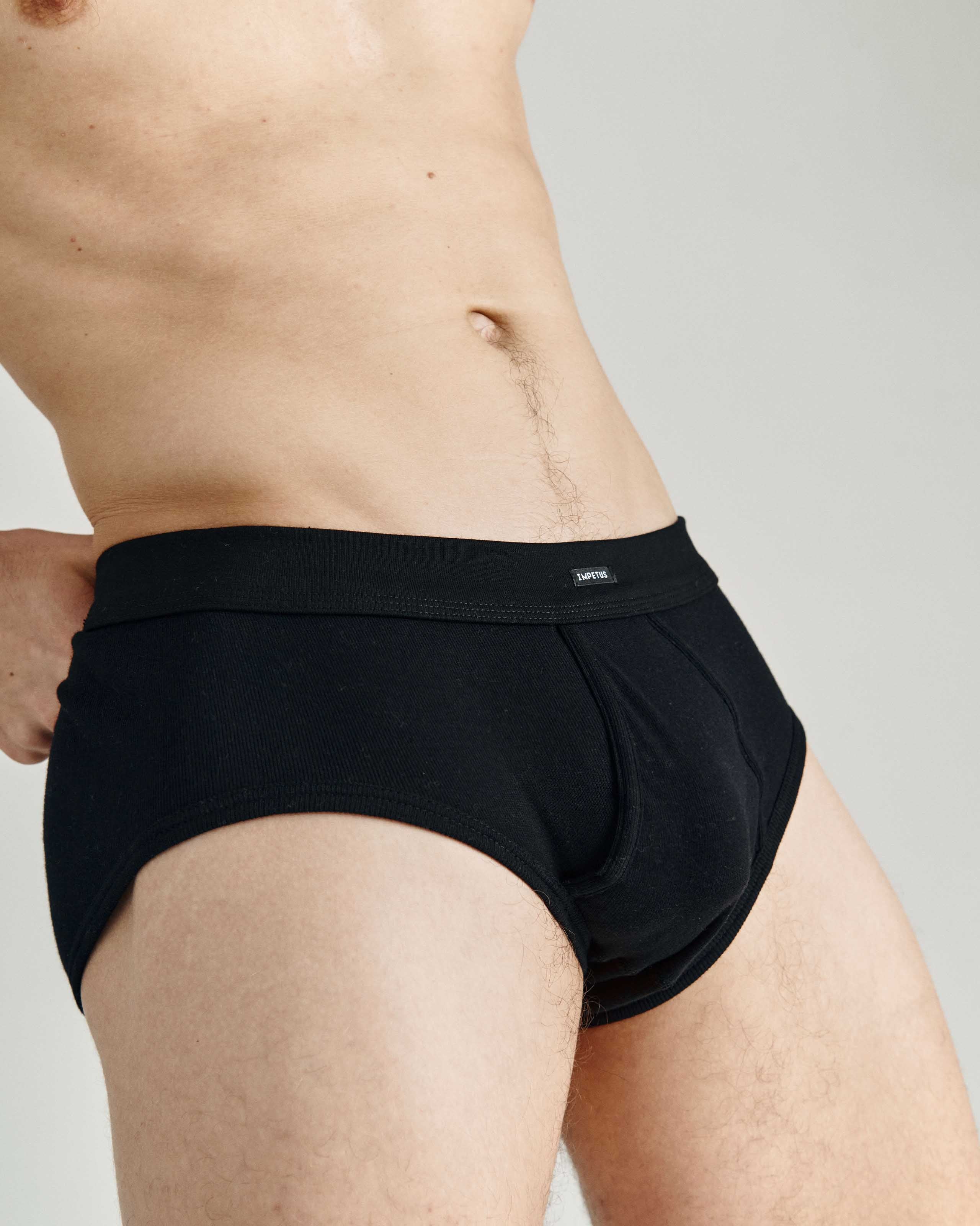 Slip de punto con abertura de hombre Pure Cotton