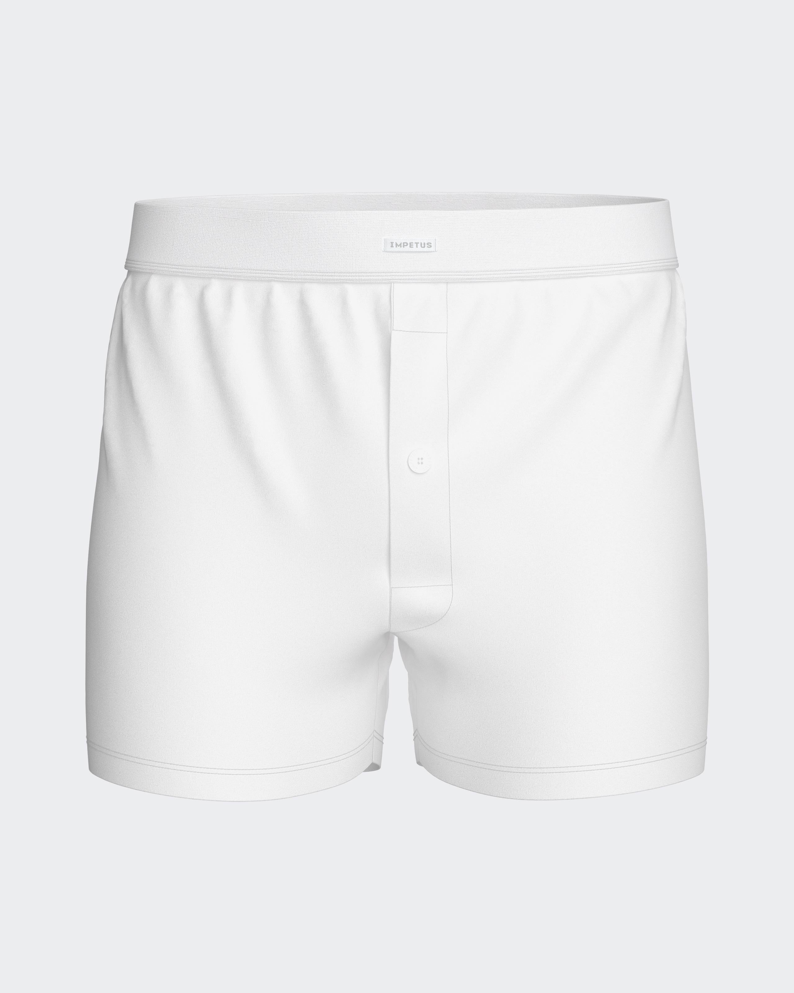 Boxer boutonné en coton