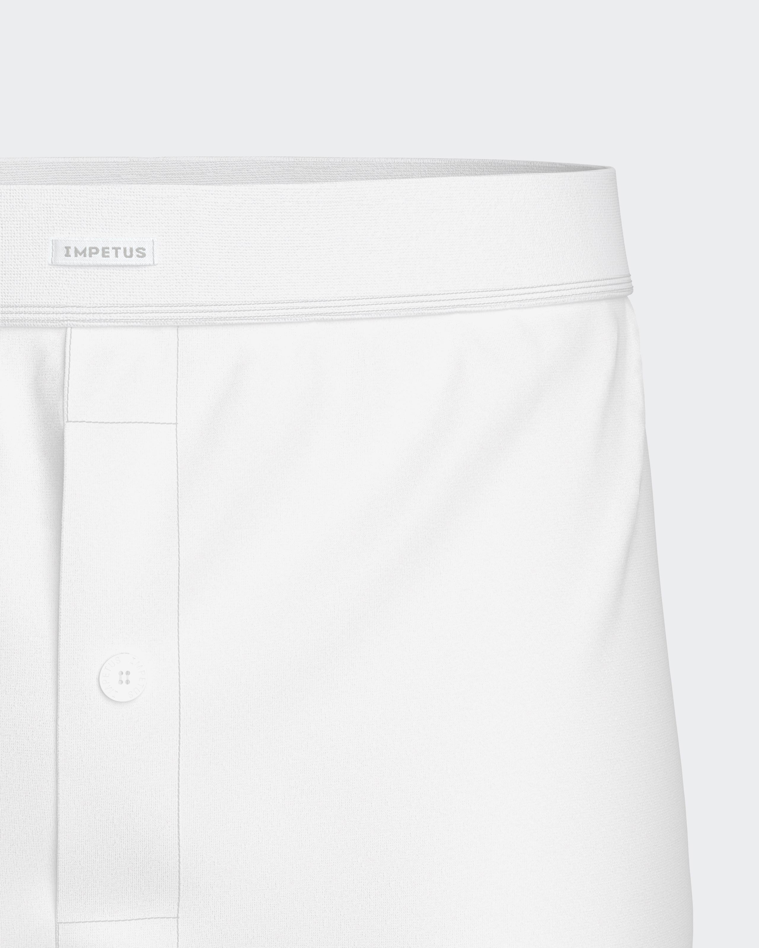 Boxer boutonné en coton