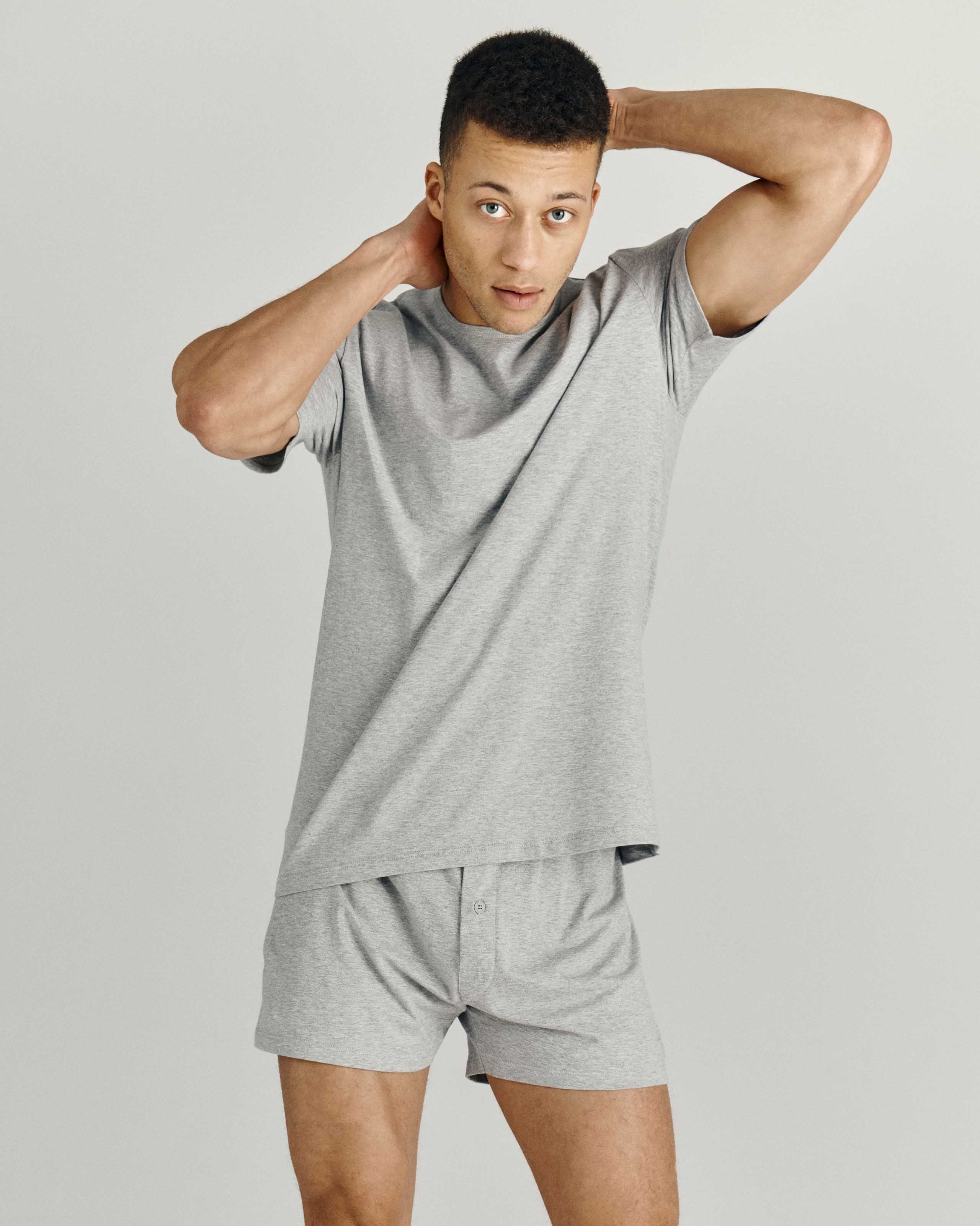 Boxer boutonné en coton