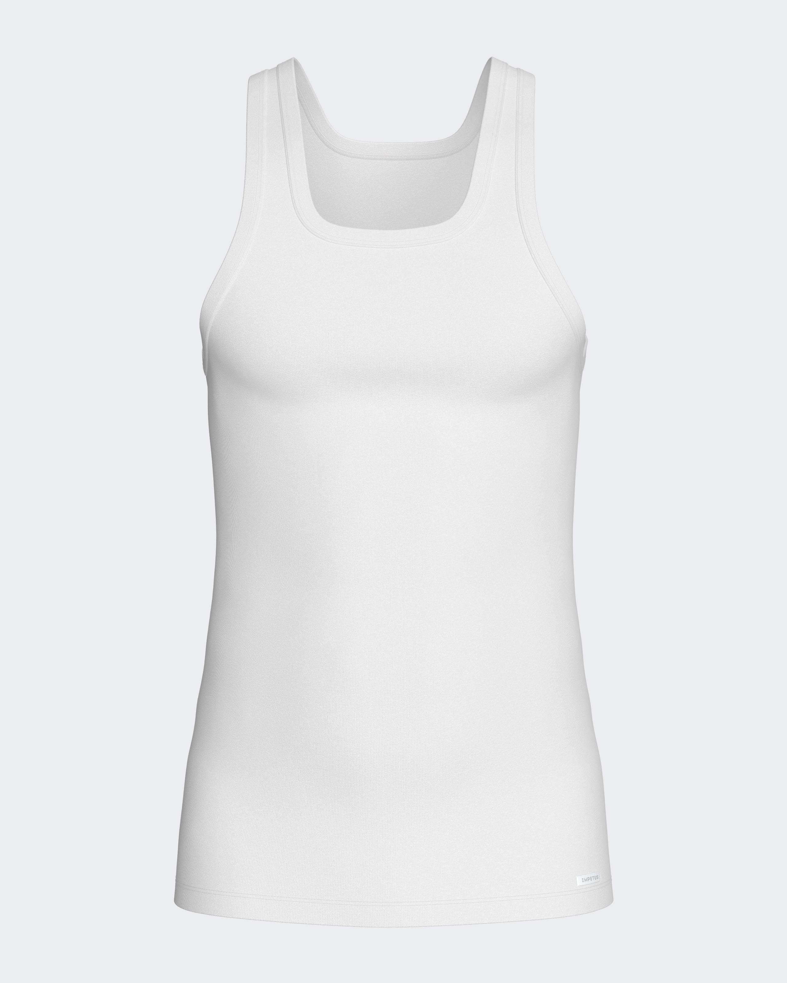 Tanktop Fine Rib Pure Cotton