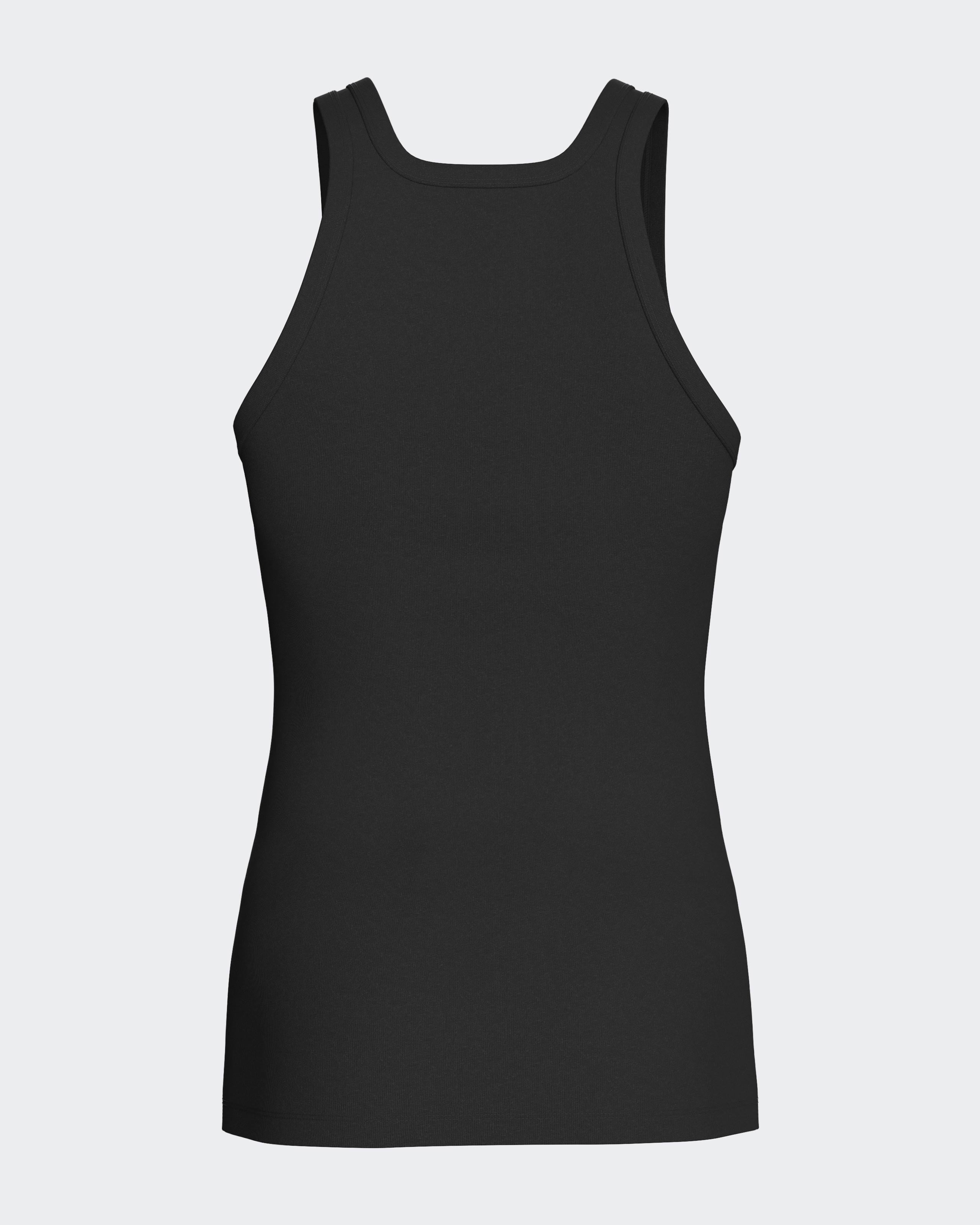 Tanktop Fine Rib Pure Cotton