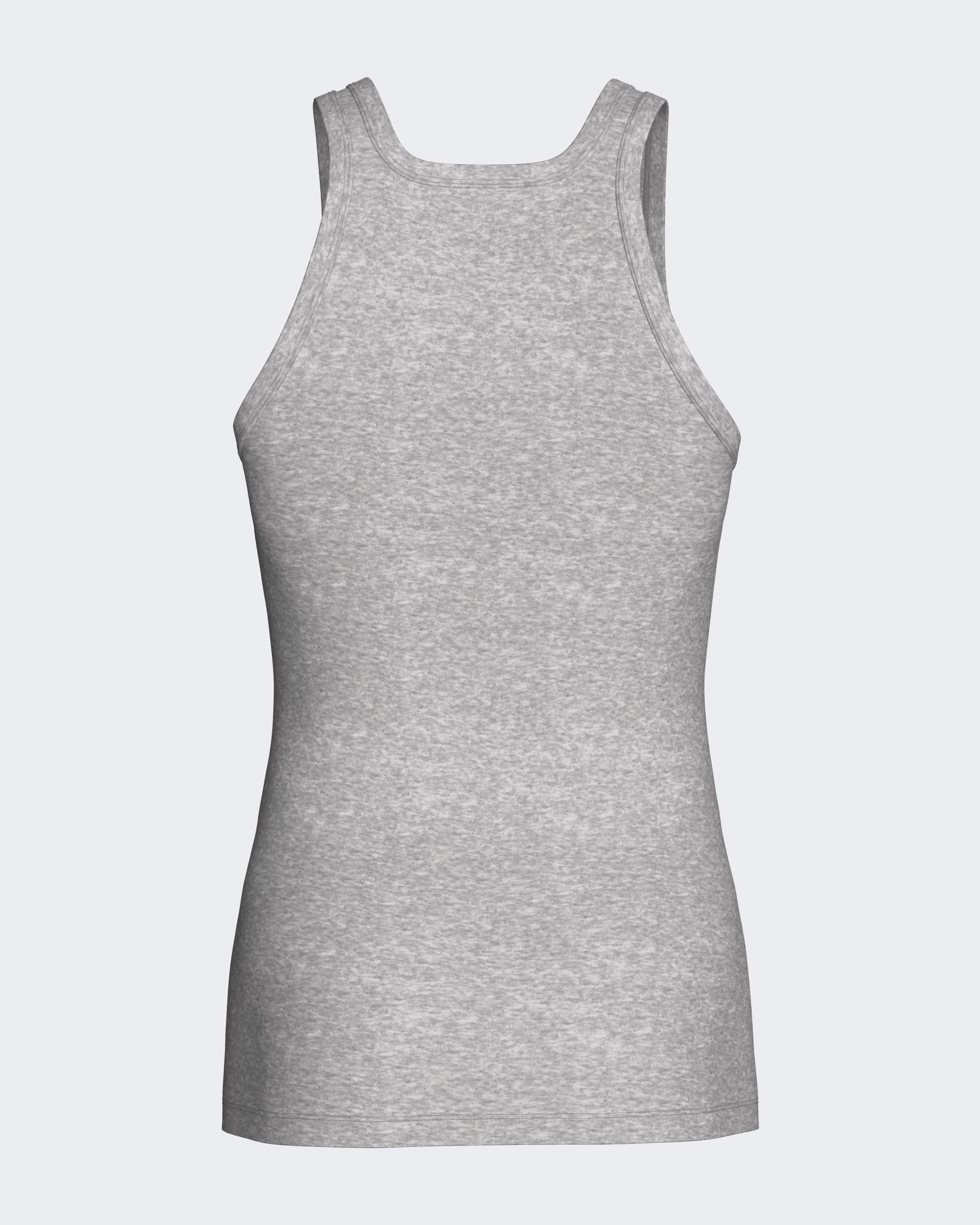 Tanktop Fine Rib Pure Cotton