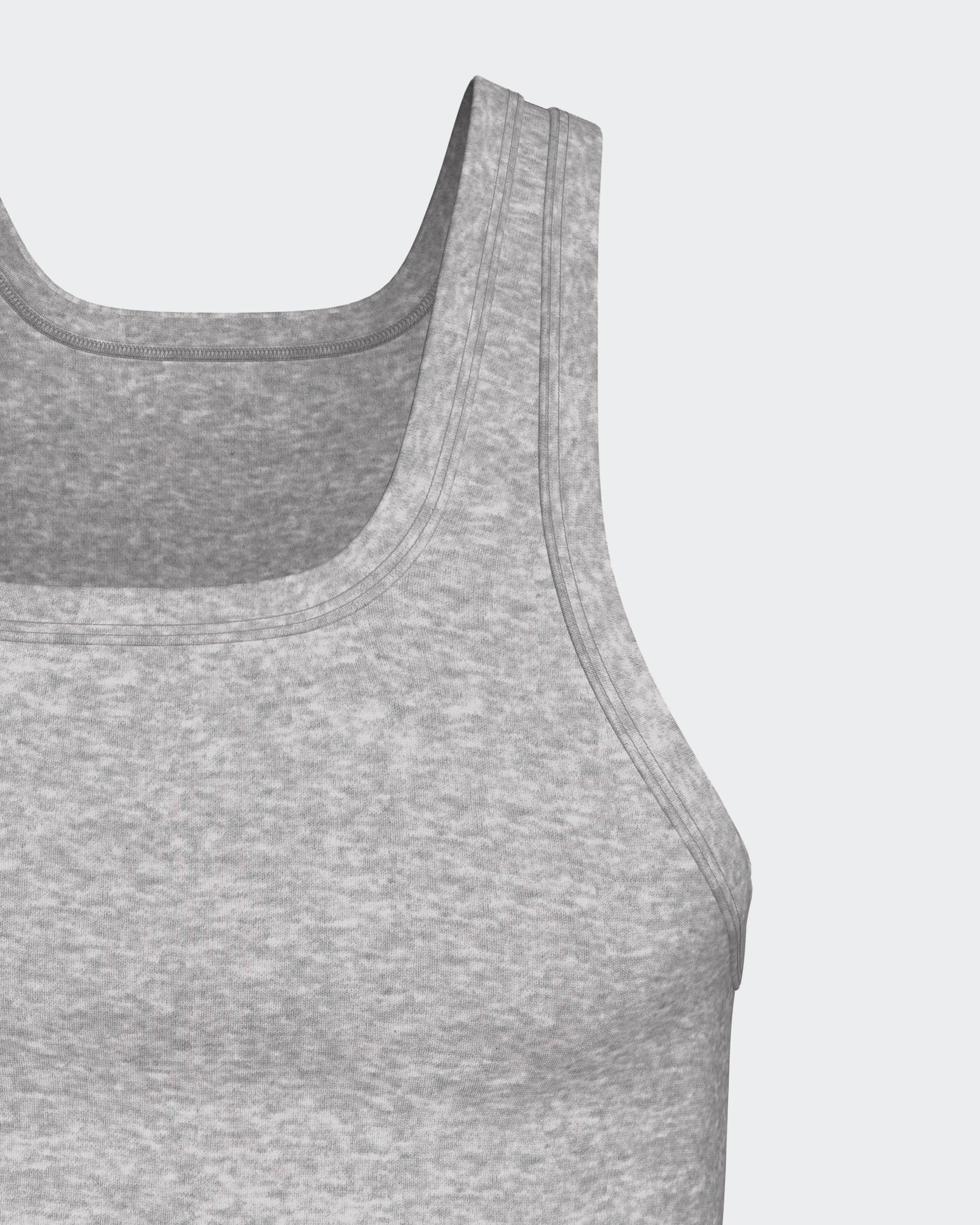 Tanktop Fine Rib Pure Cotton