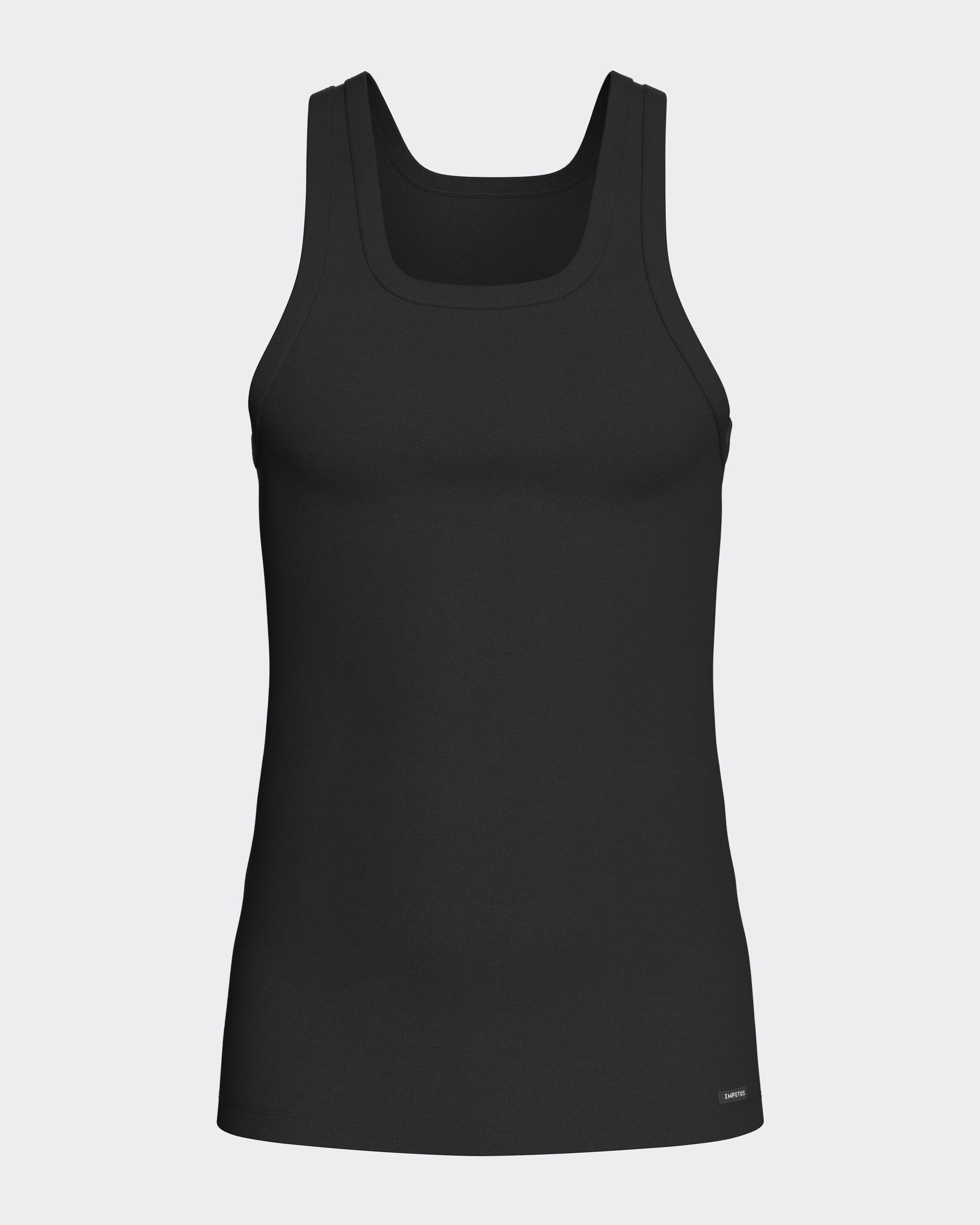 2 Pack Tanktop Fine Rib Pure Cotton