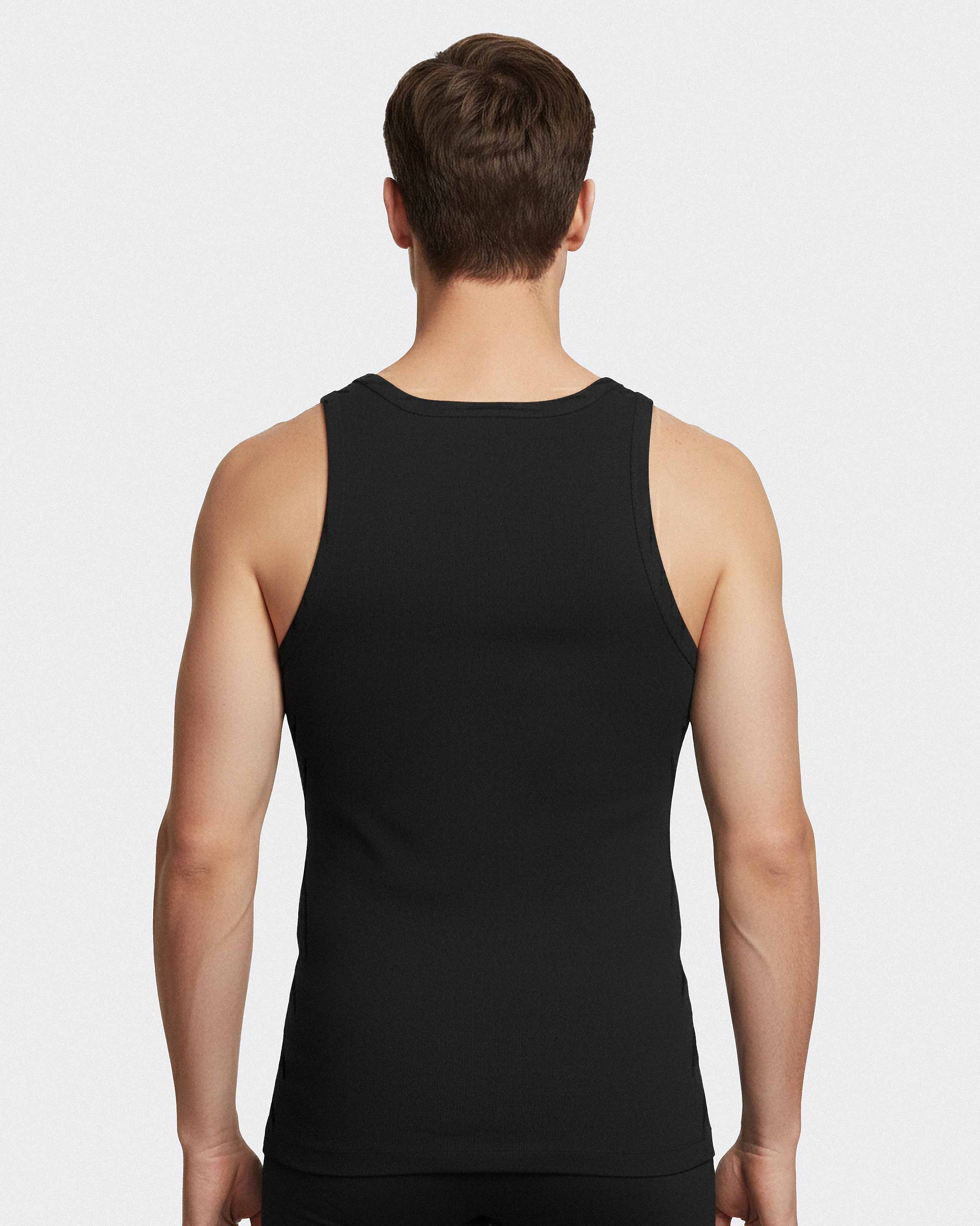 2 Pack Tanktop Fine Rib Pure Cotton