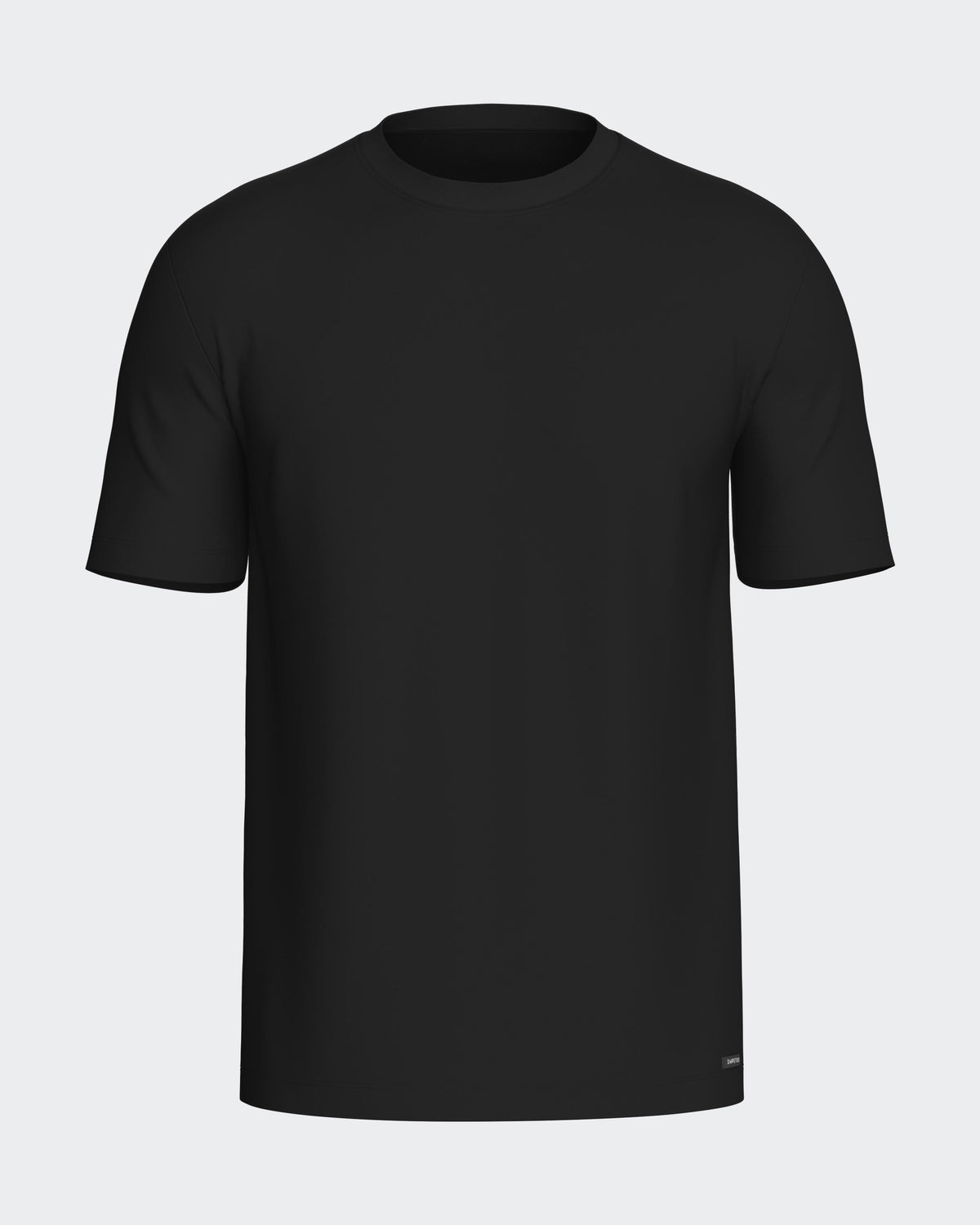 T-shirt O Neck Rib Pure Cotton