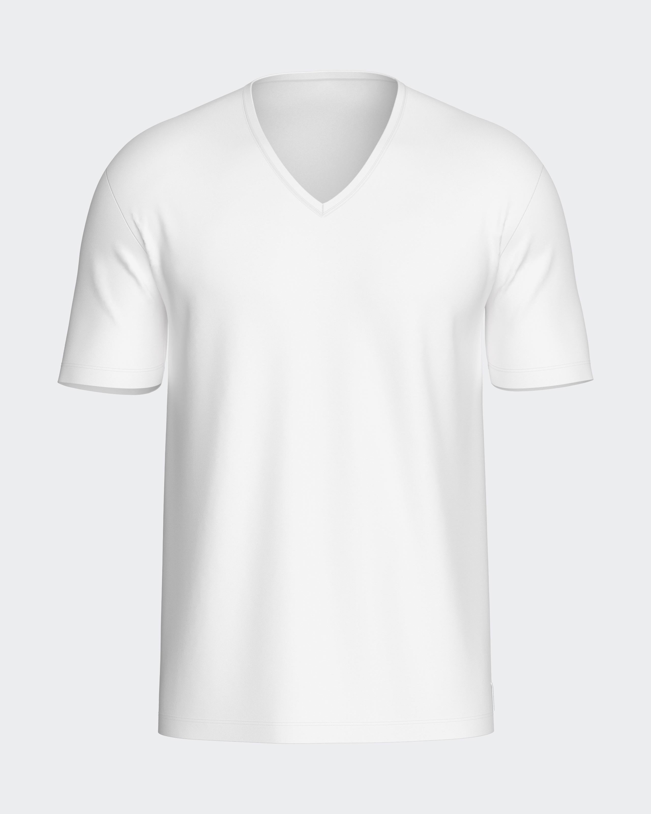 T-shirt de hombre de pico Pure Cotton