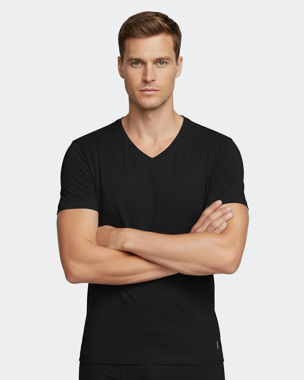 T-shirt de hombre de pico Pure Cotton
