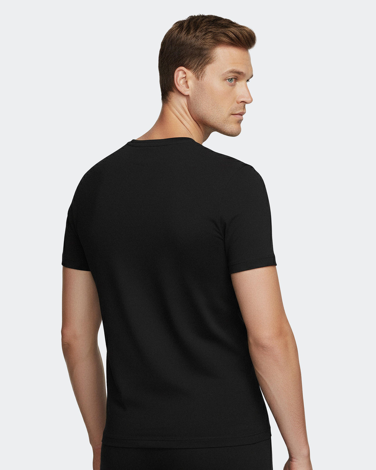T-shirt de hombre de pico Pure Cotton