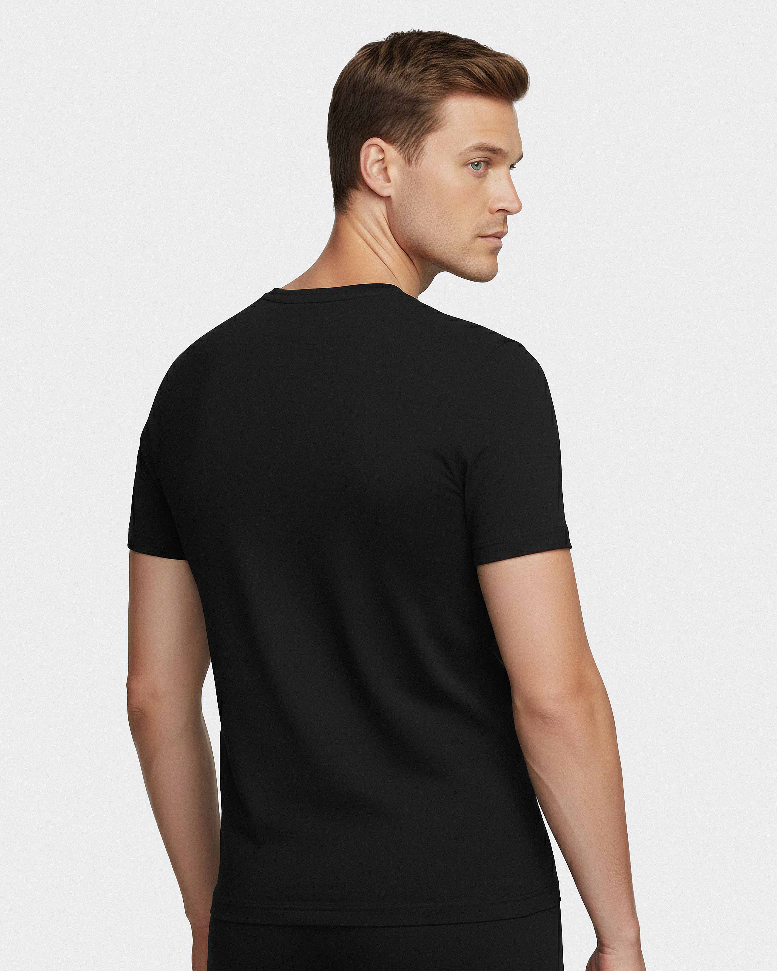 T-shirt de hombre de pico Pure Cotton