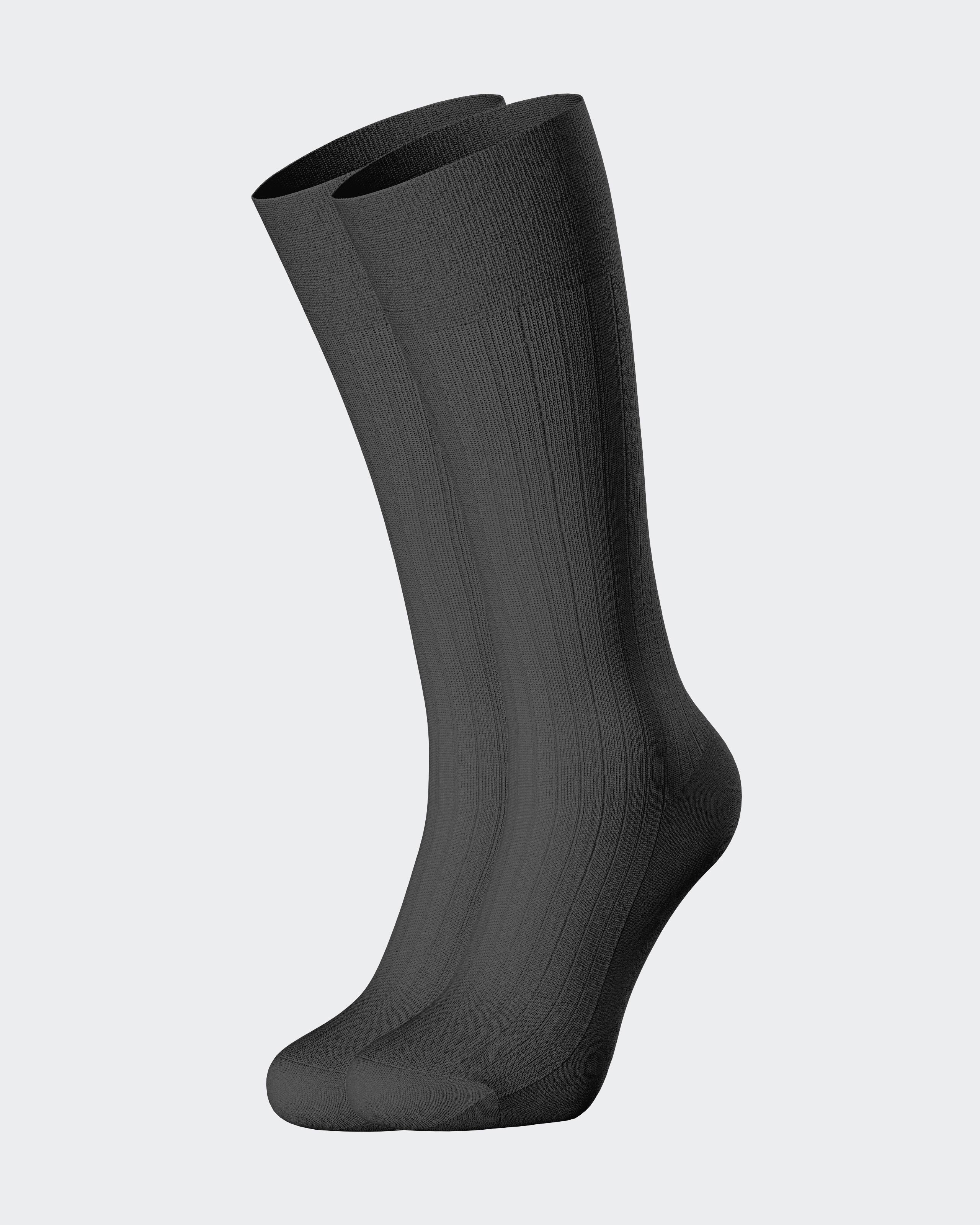 Socken aus merzerisierter Baumwollrippe