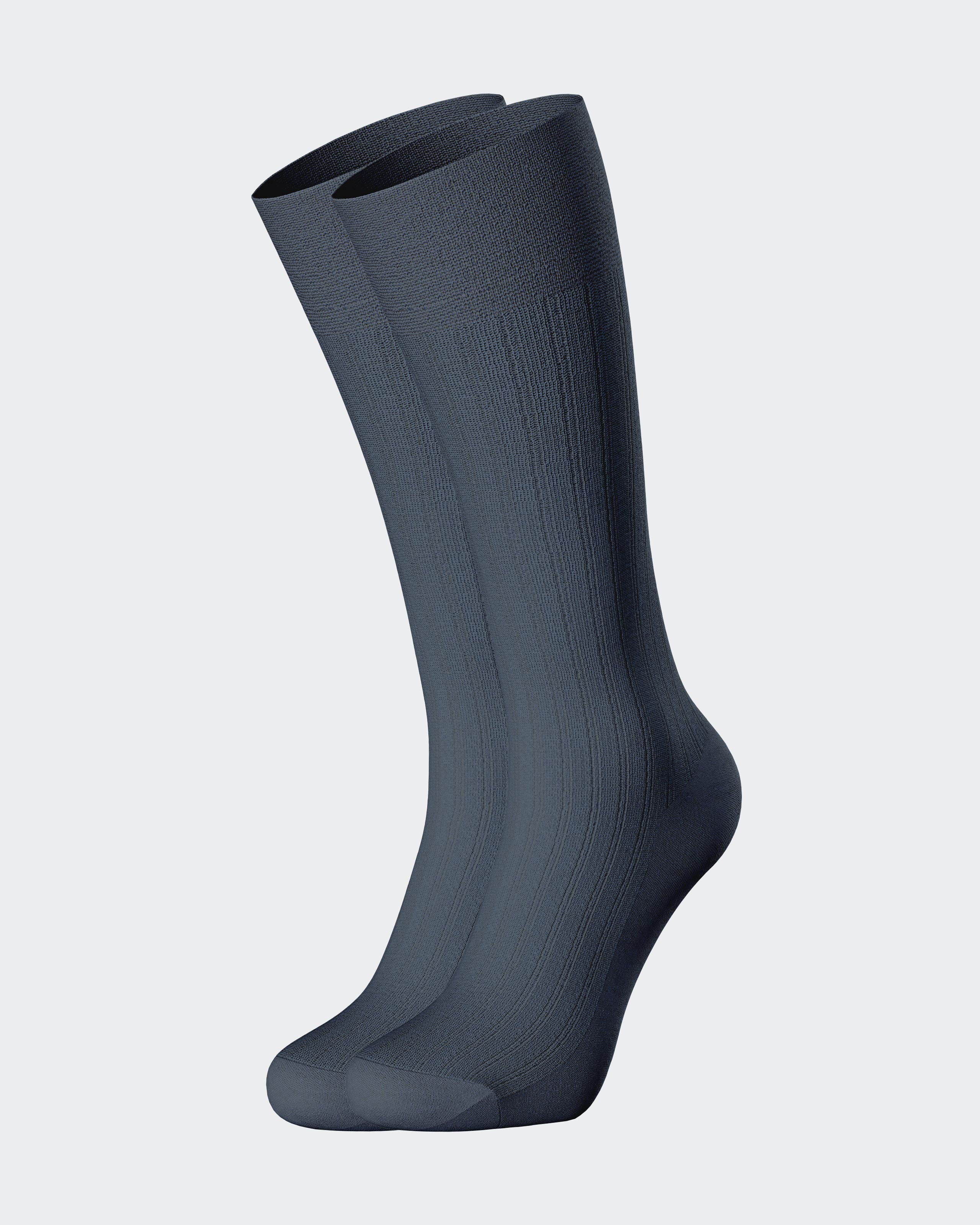 Socken aus merzerisierter Baumwollrippe