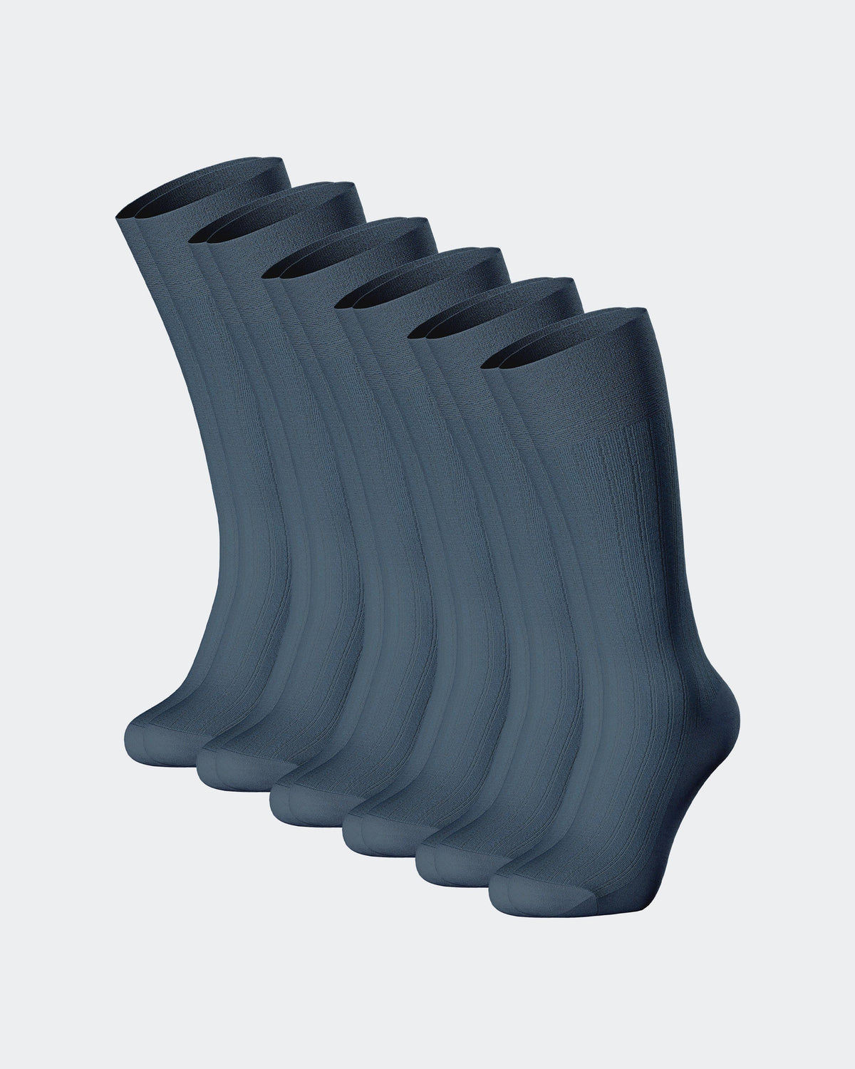6 Pack Mercerized Cotton Socks