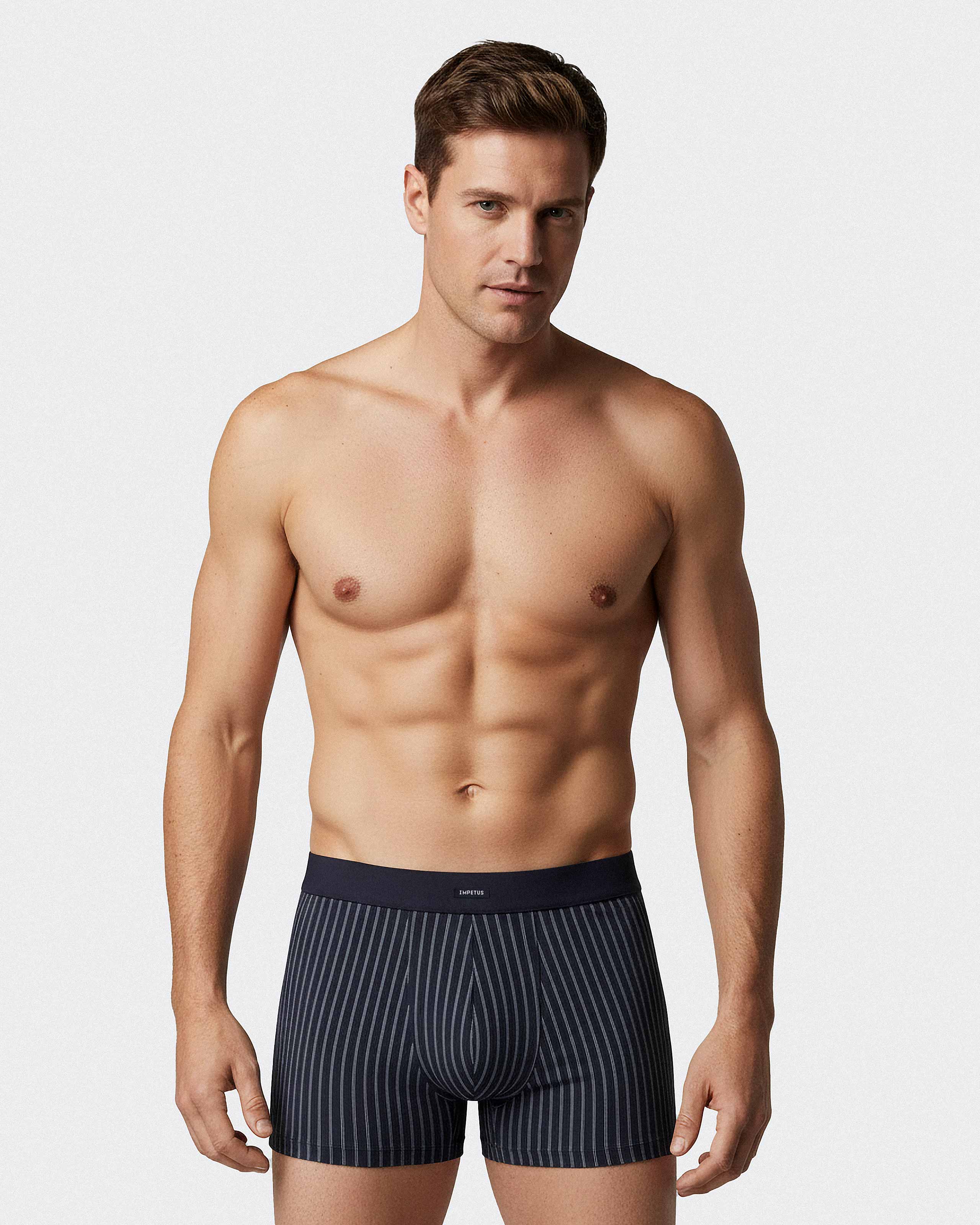 Men's striped boxer Cotton Stretch