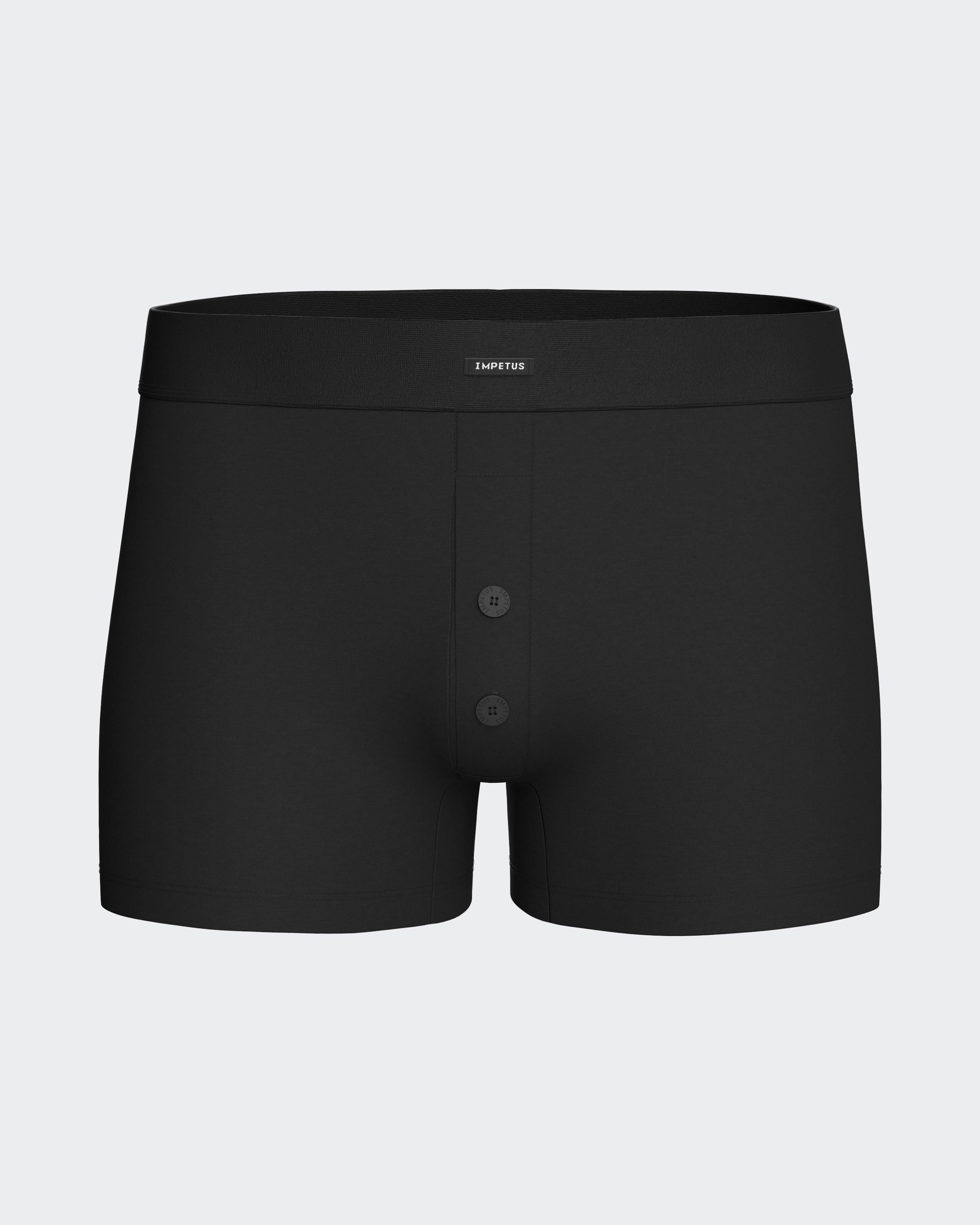 Boxer Button Cotton Stretch