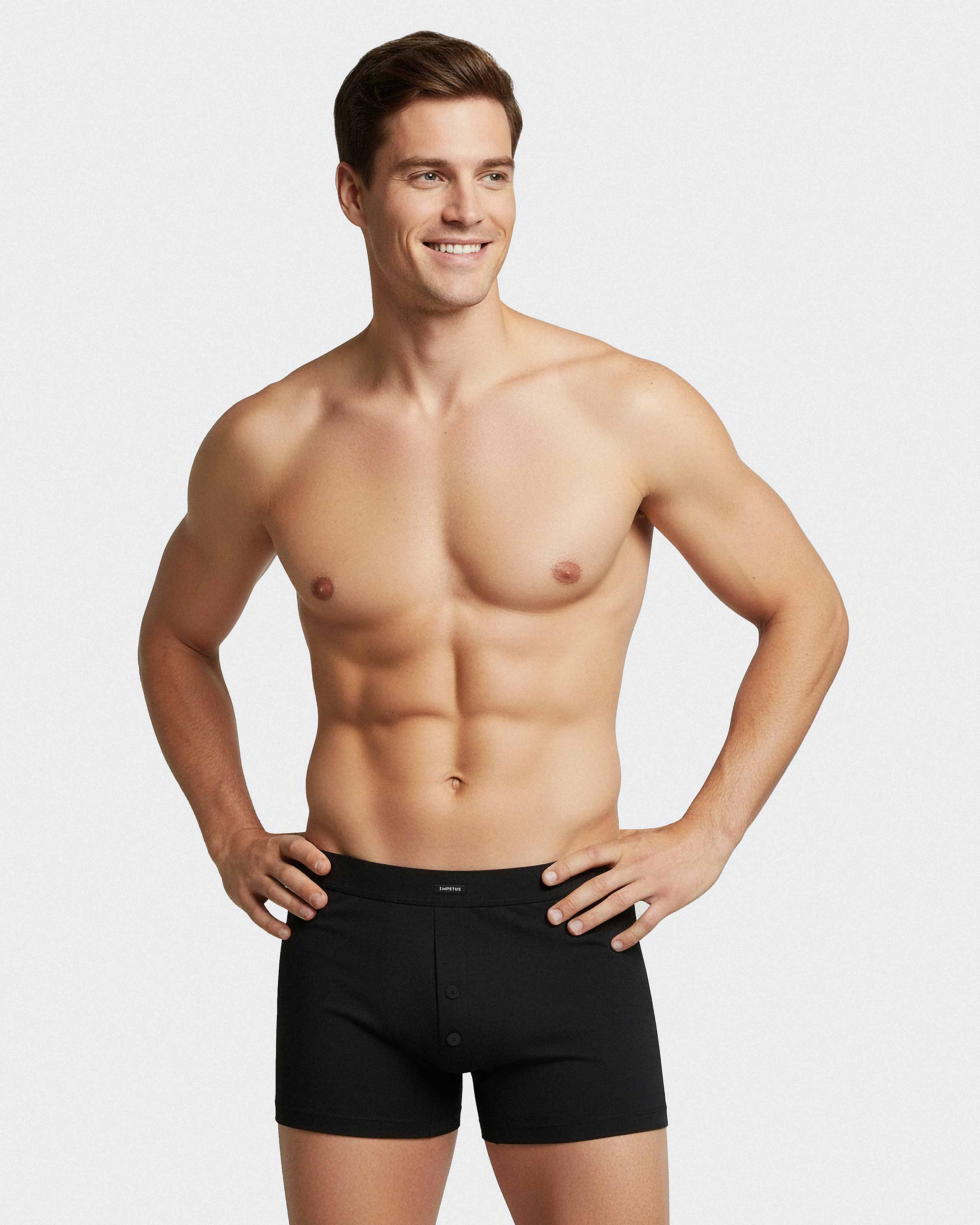 Boxer de punto de hombre con botones