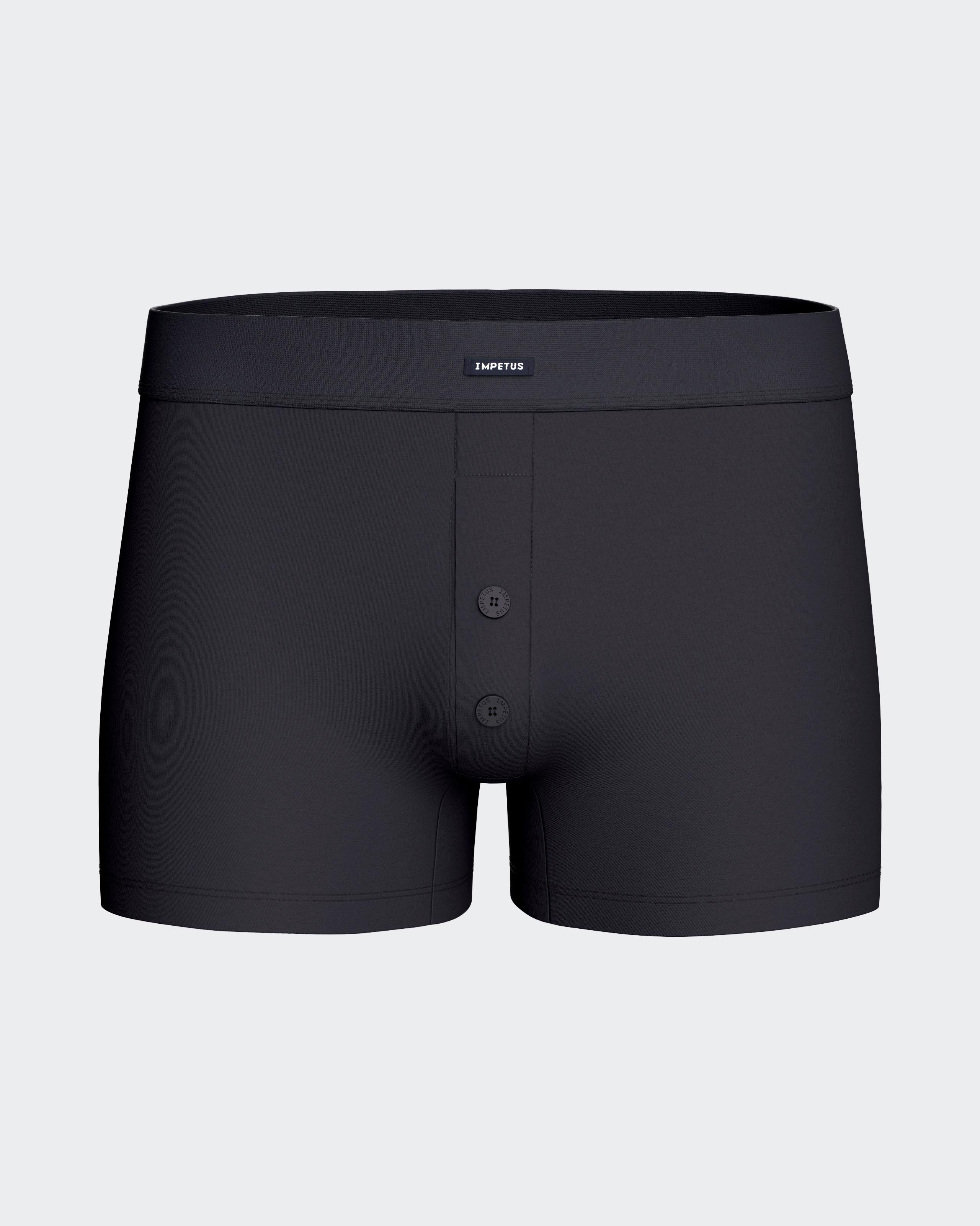 Boxer Button Cotton Stretch