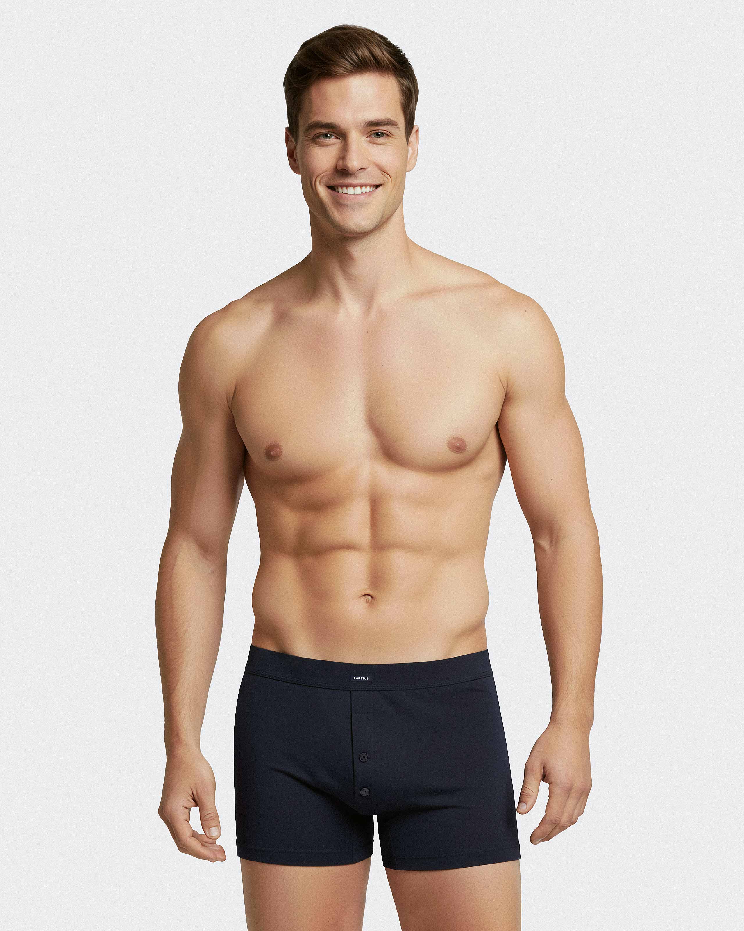Boxer de punto de hombre con botones