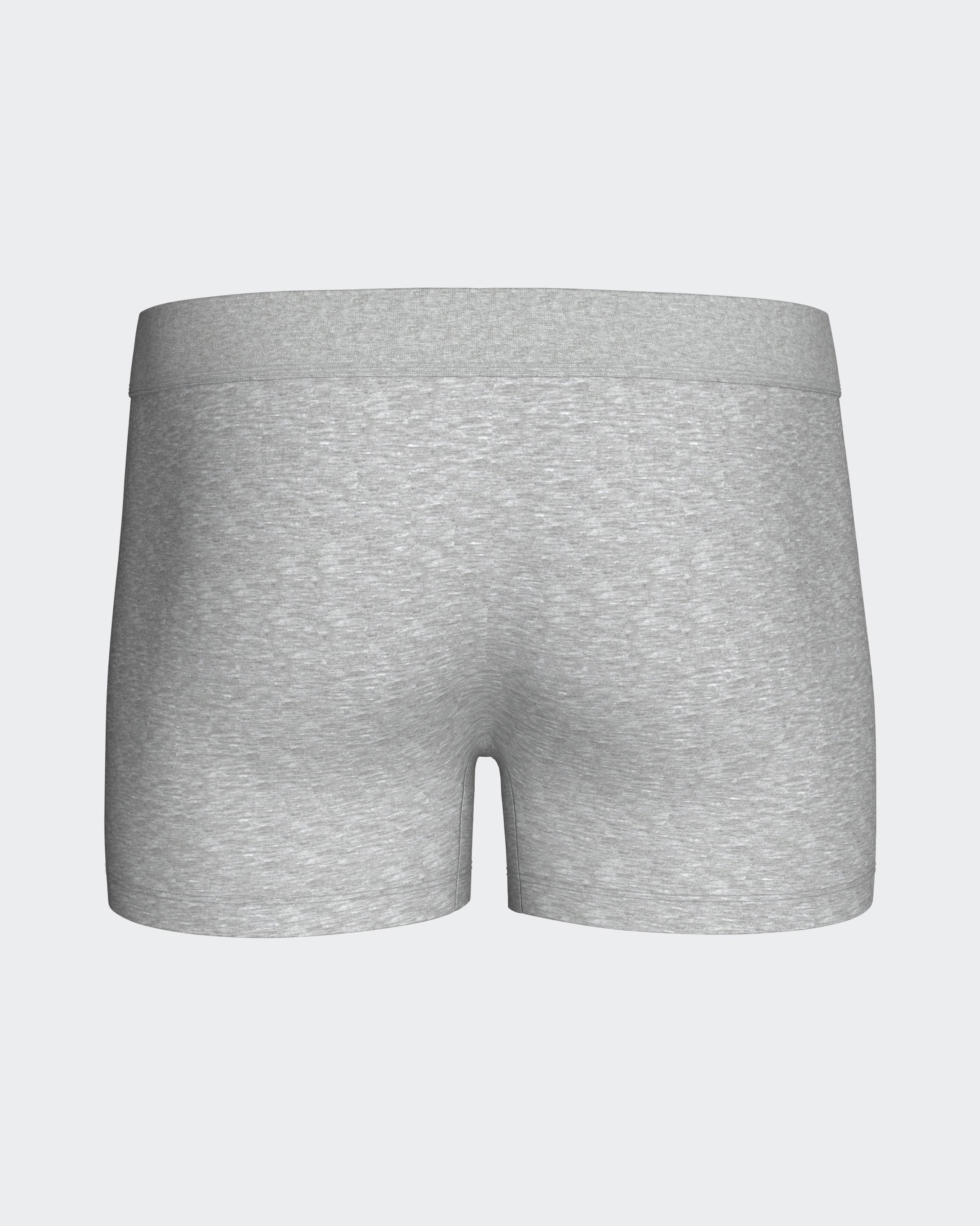 Boxer boutonnée en coton élasthanne