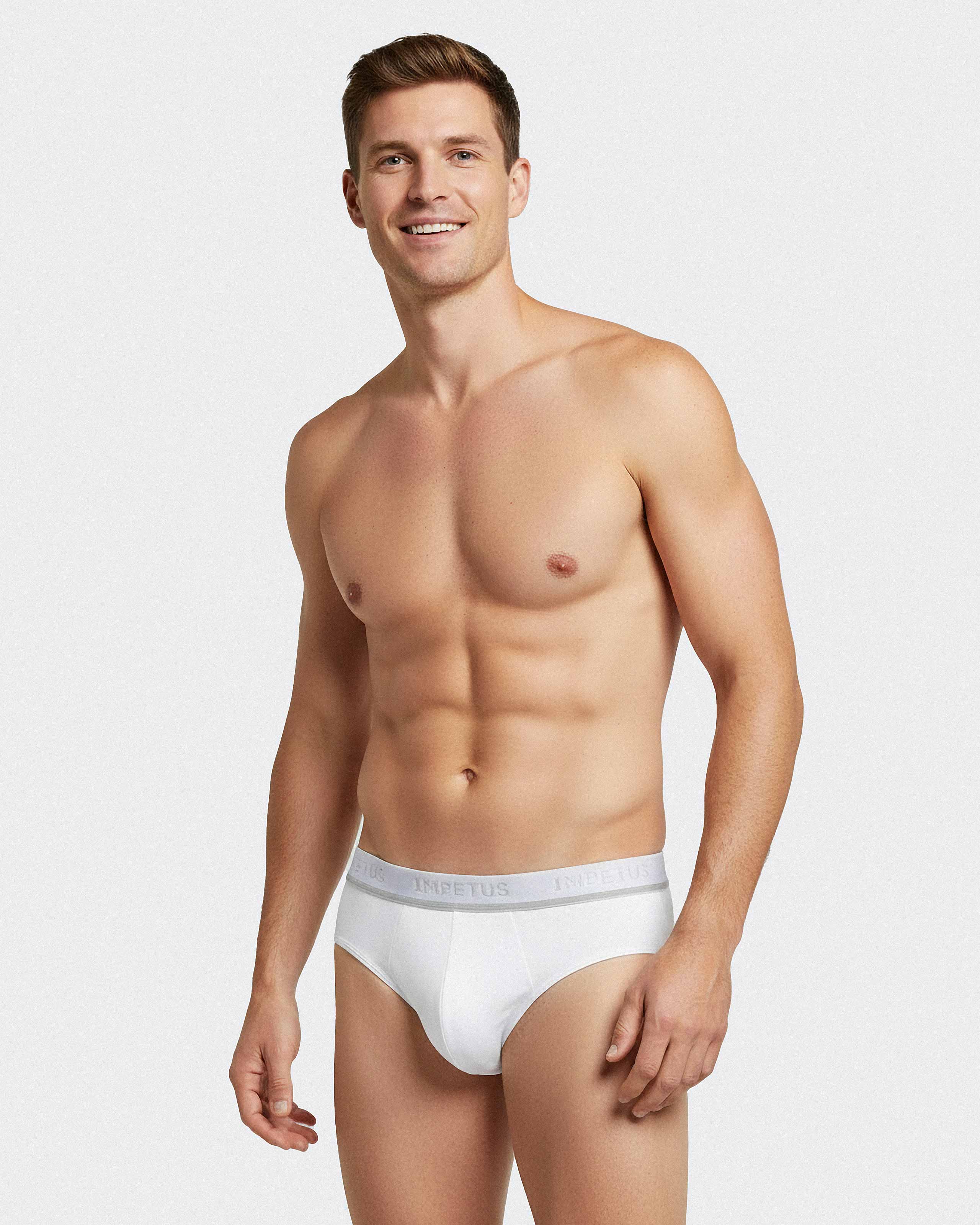 Pack of 2 men's briefs Cotton Stretch