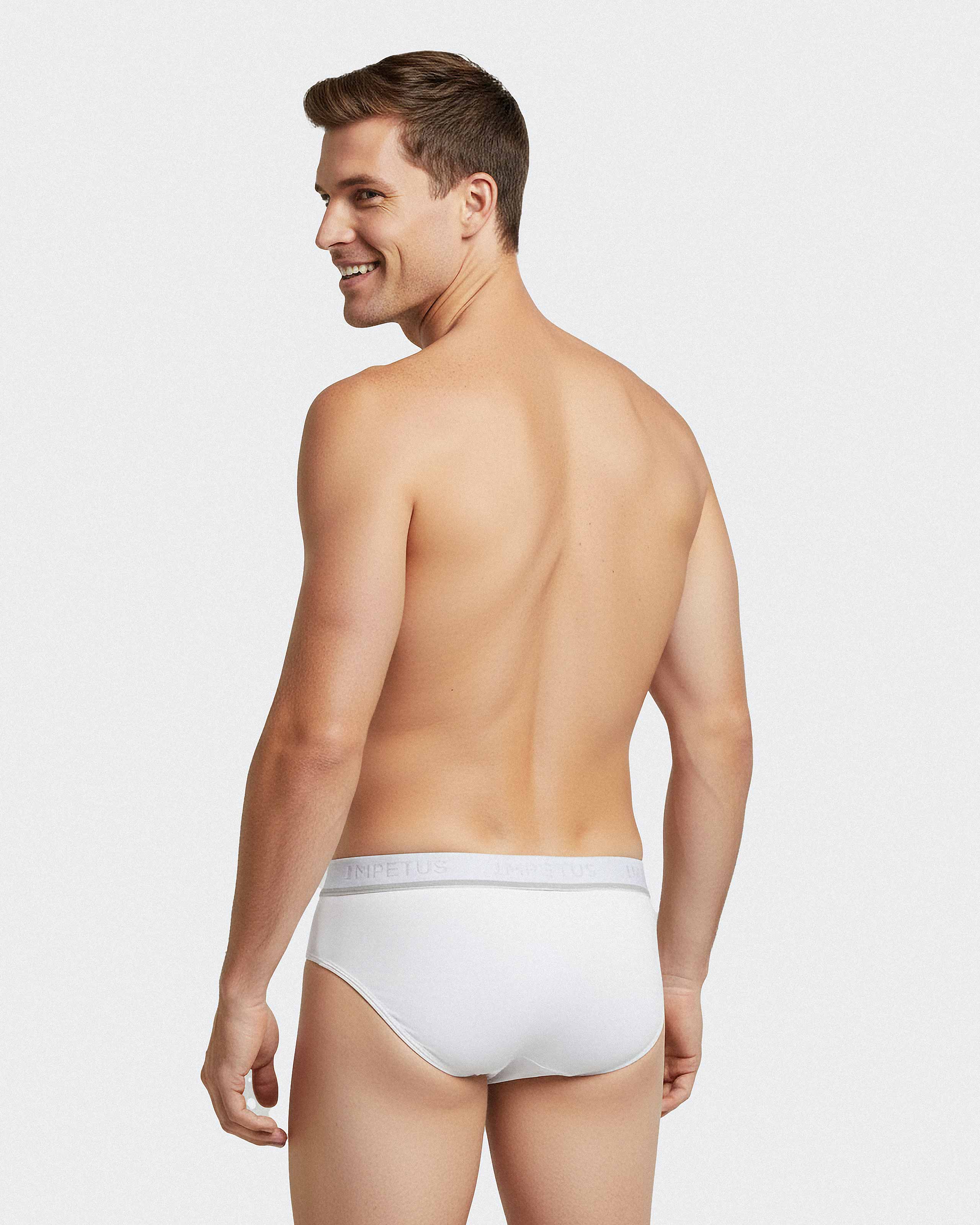 Pack of 2 men's briefs Cotton Stretch