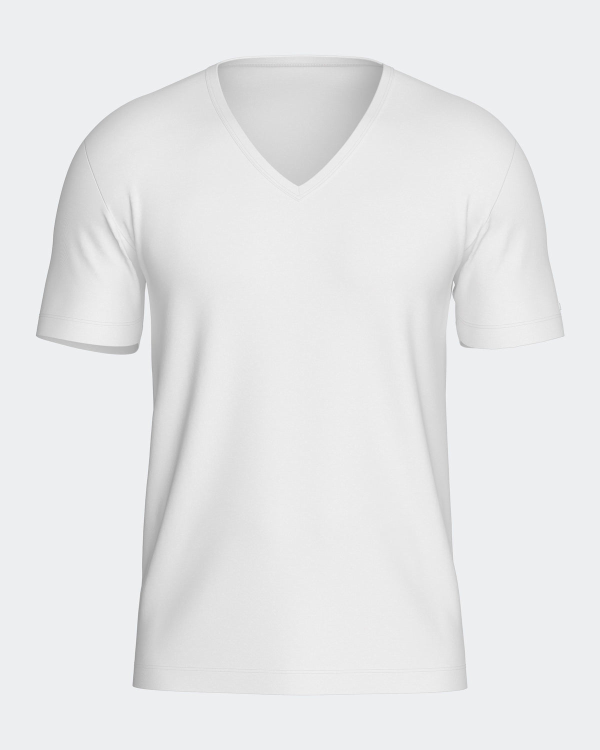 Men's V-neck T-shirt Cotton Stretch