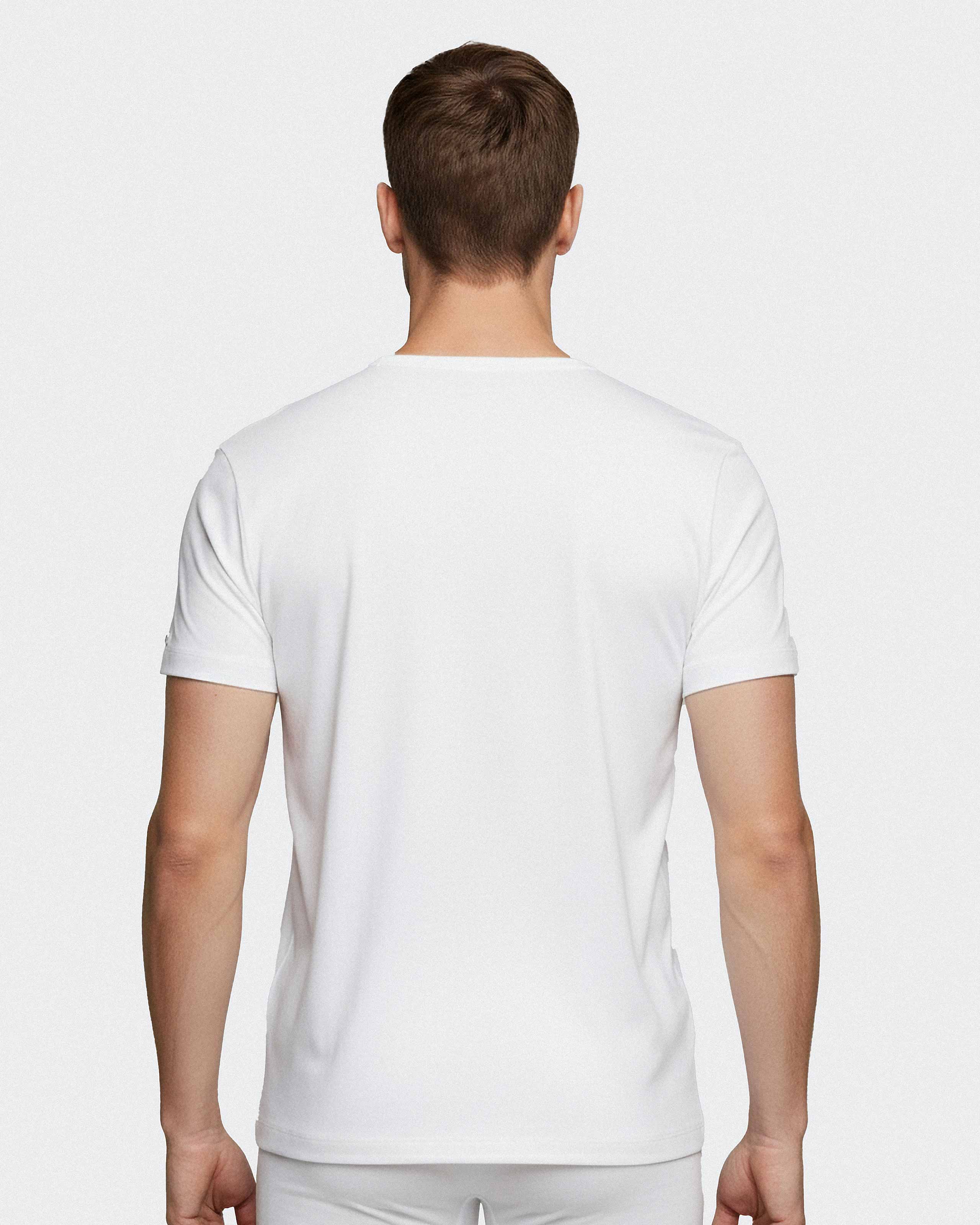 Men's V-neck T-shirt Cotton Stretch