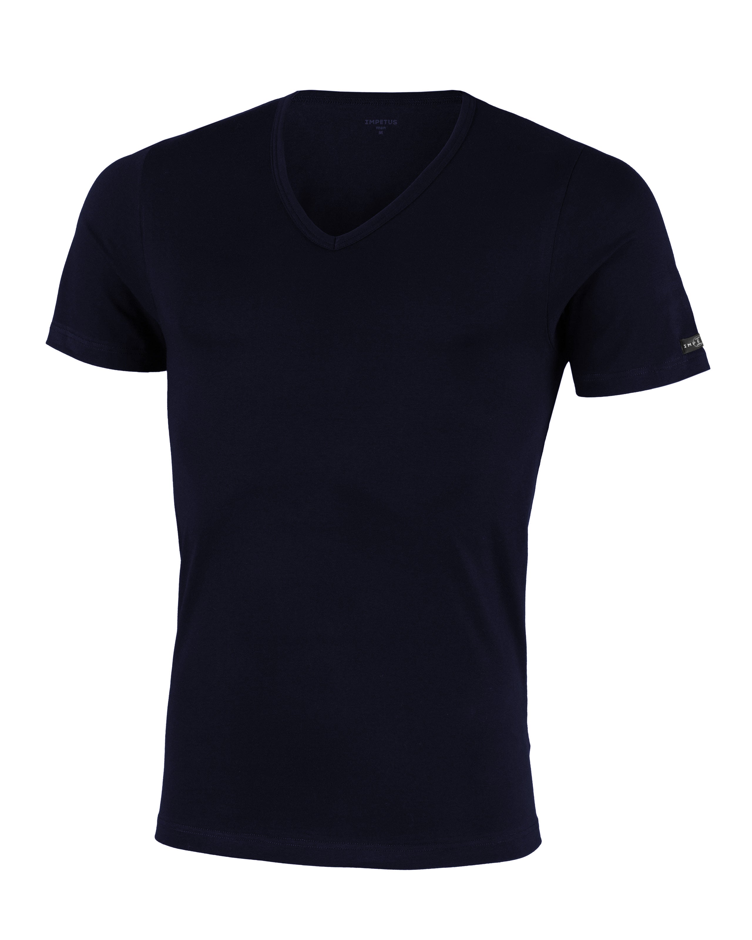 Men's V-neck T-shirt Cotton Stretch