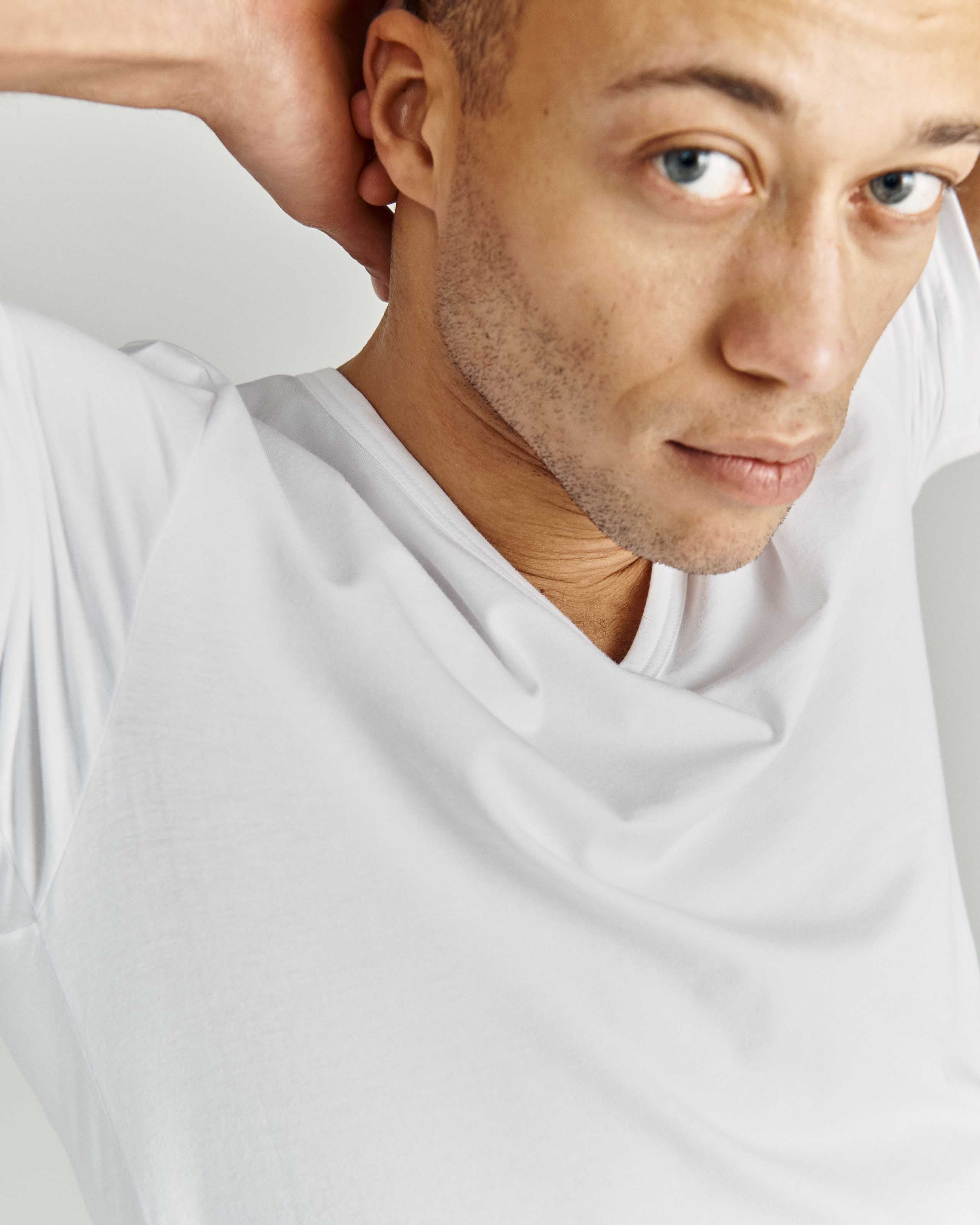 T-shirt manches courtes en coton élasthanne