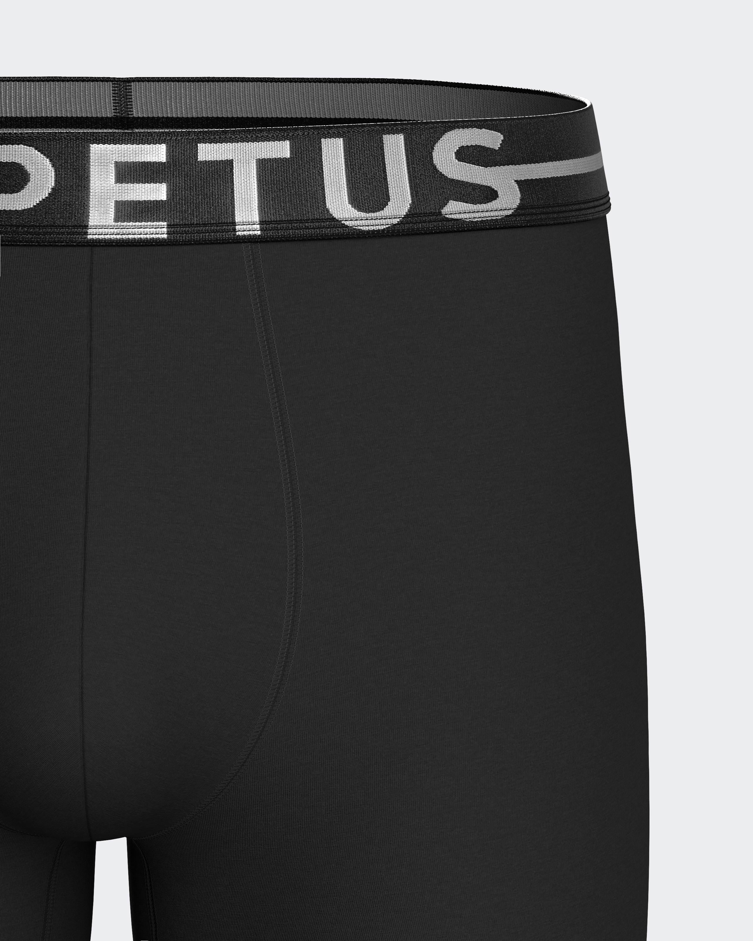 Men's long boxer Cotton Stretch