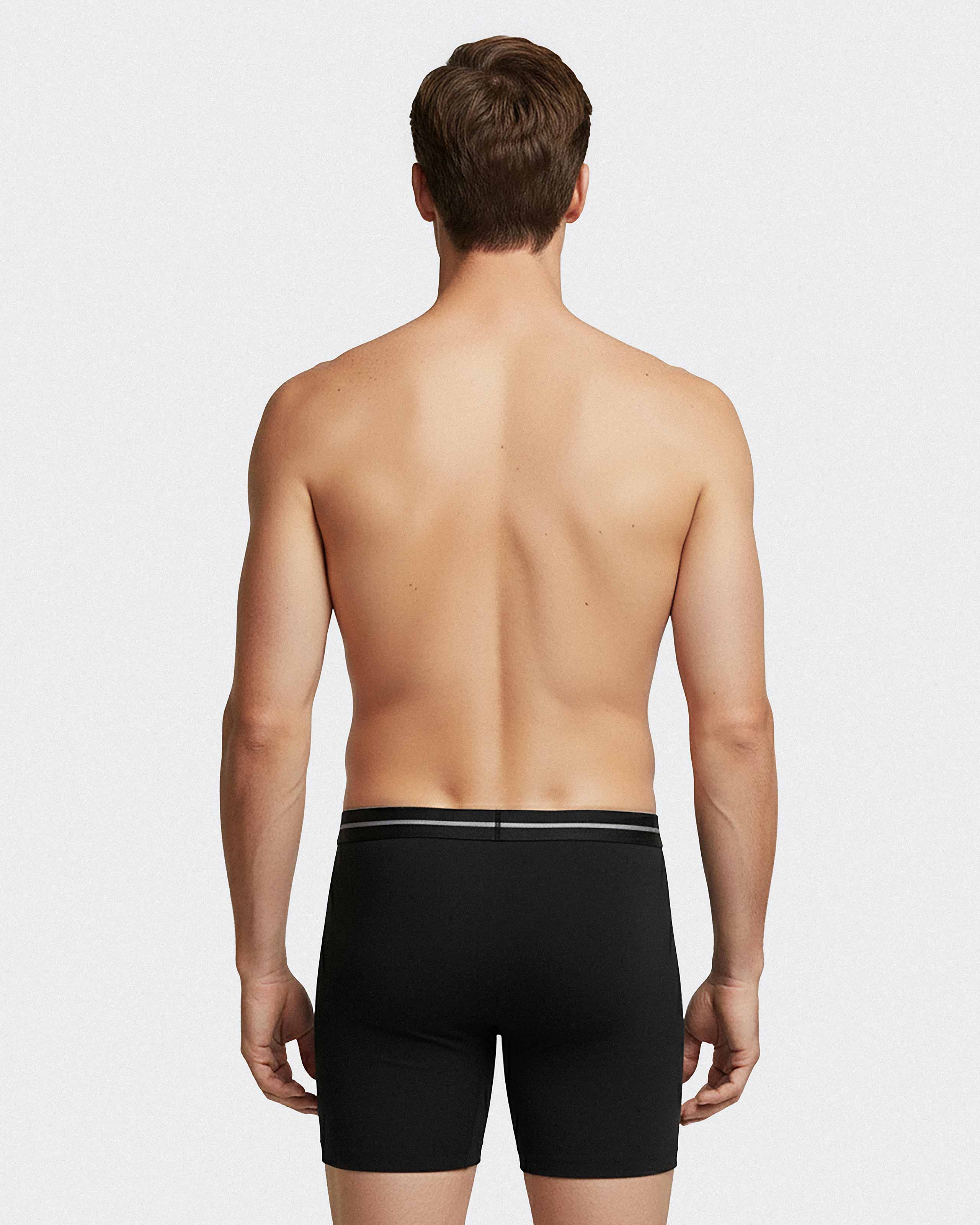 Men's long boxer Cotton Stretch