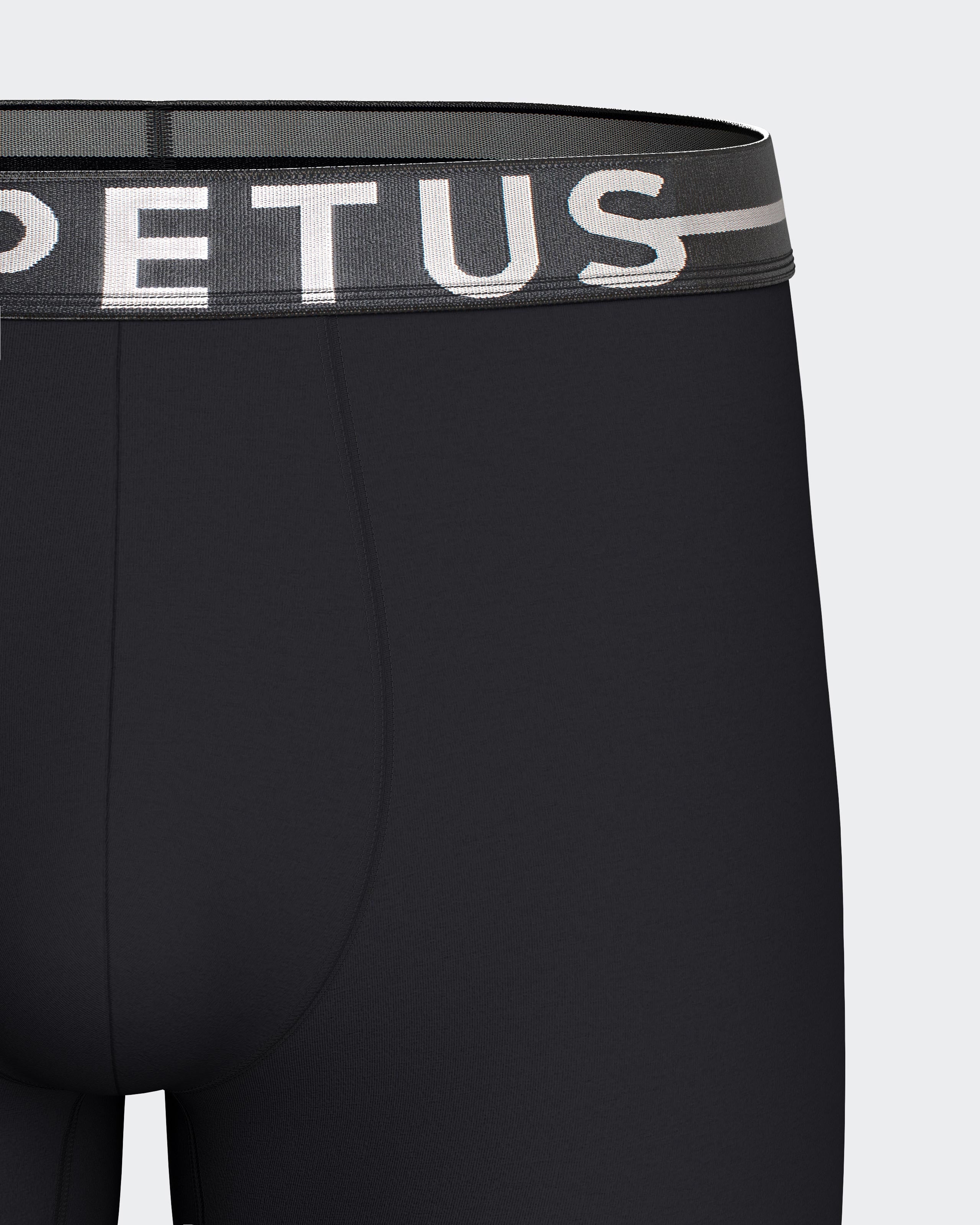 Men's long boxer Cotton Stretch