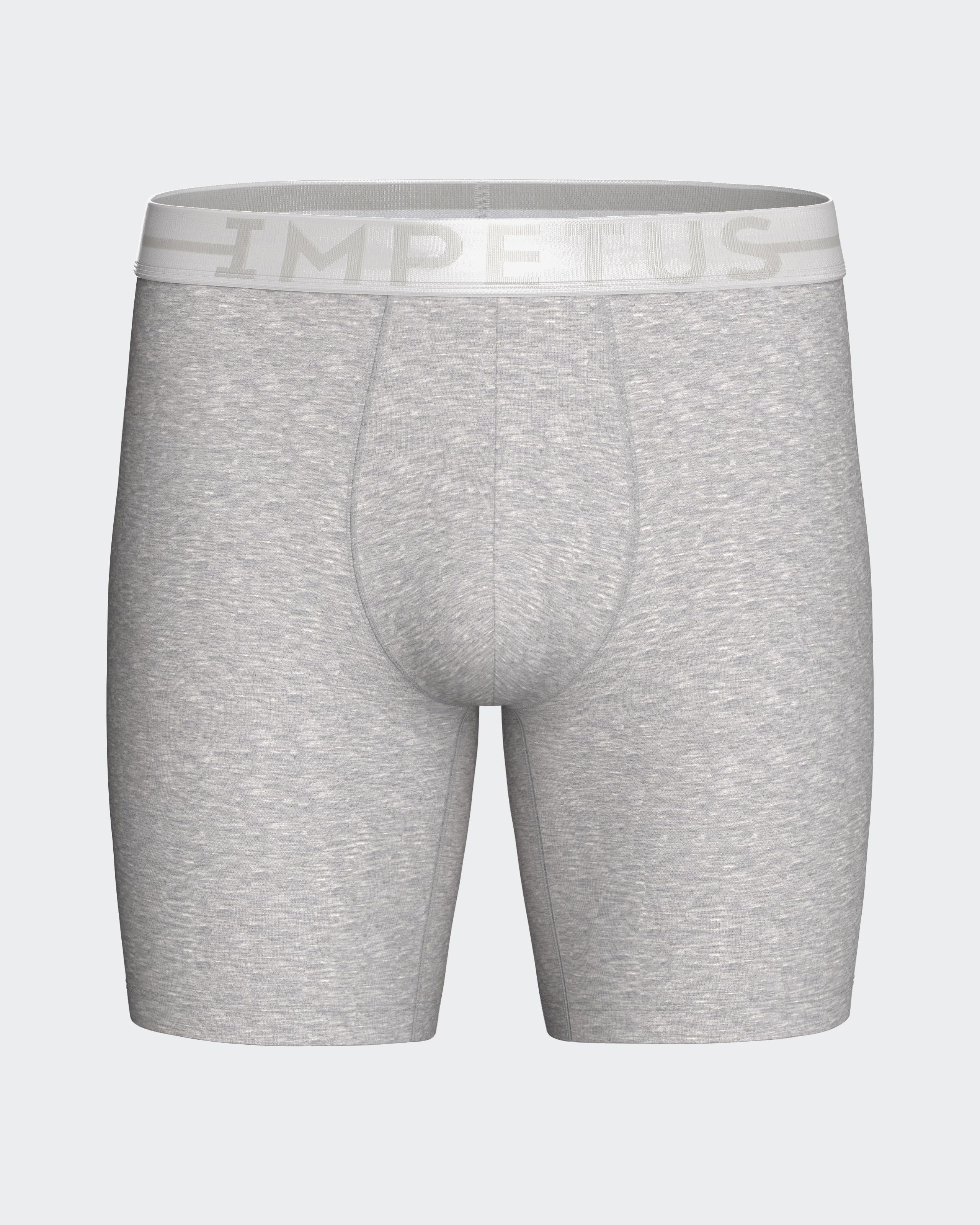 Men's long boxer Cotton Stretch