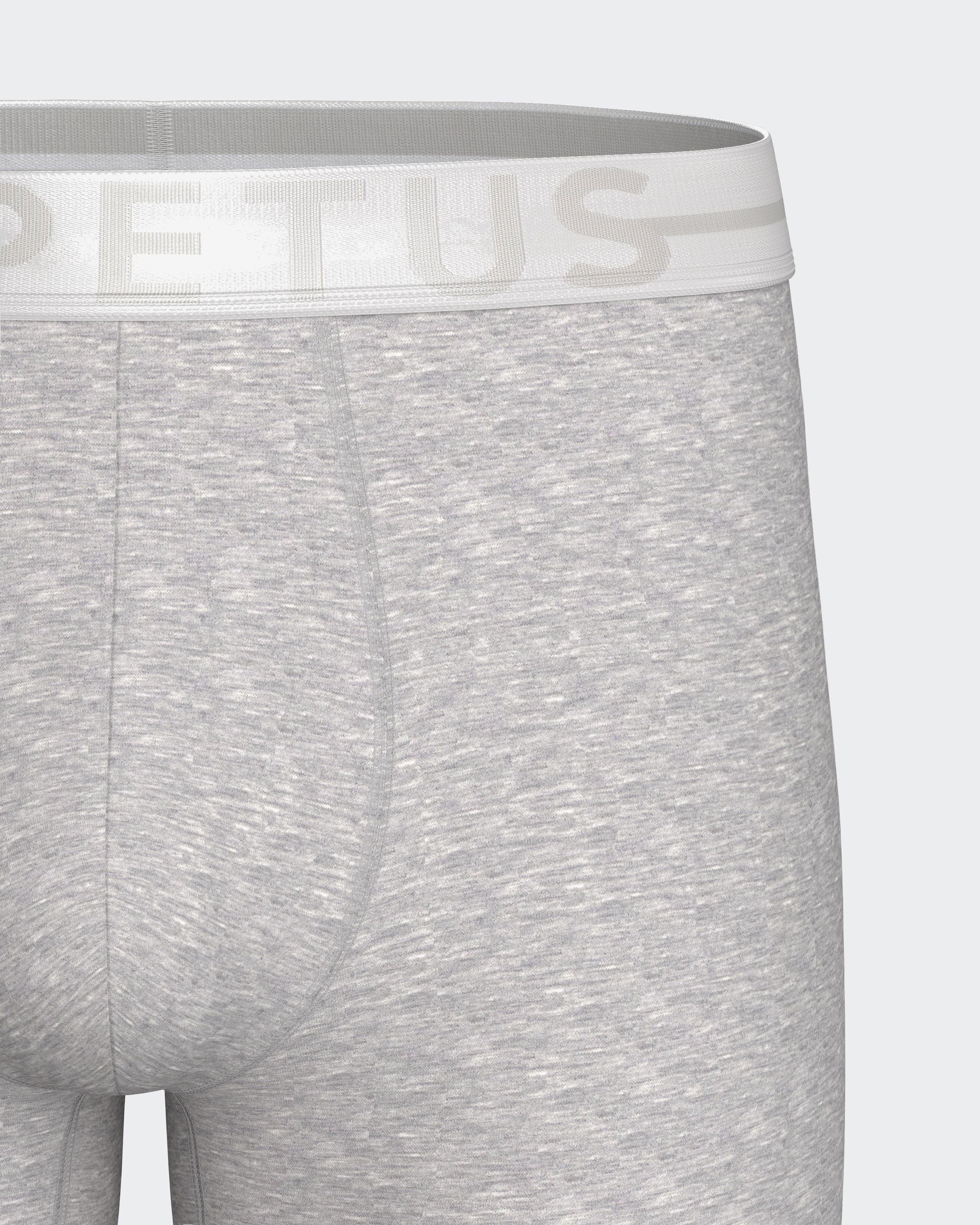 Men's long boxer Cotton Stretch