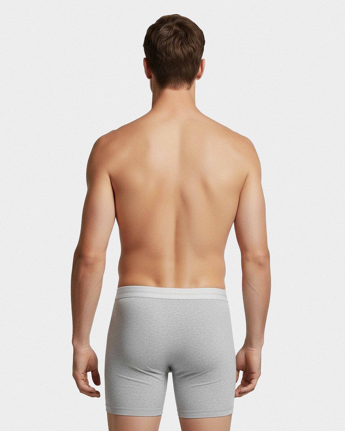 Men's long boxer Cotton Stretch