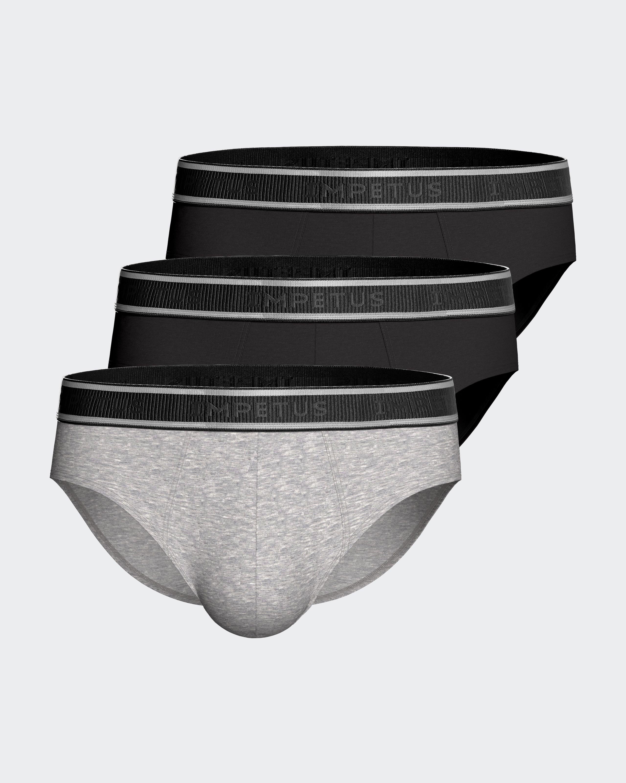 Lot de 3 Slips en coton élasthanne