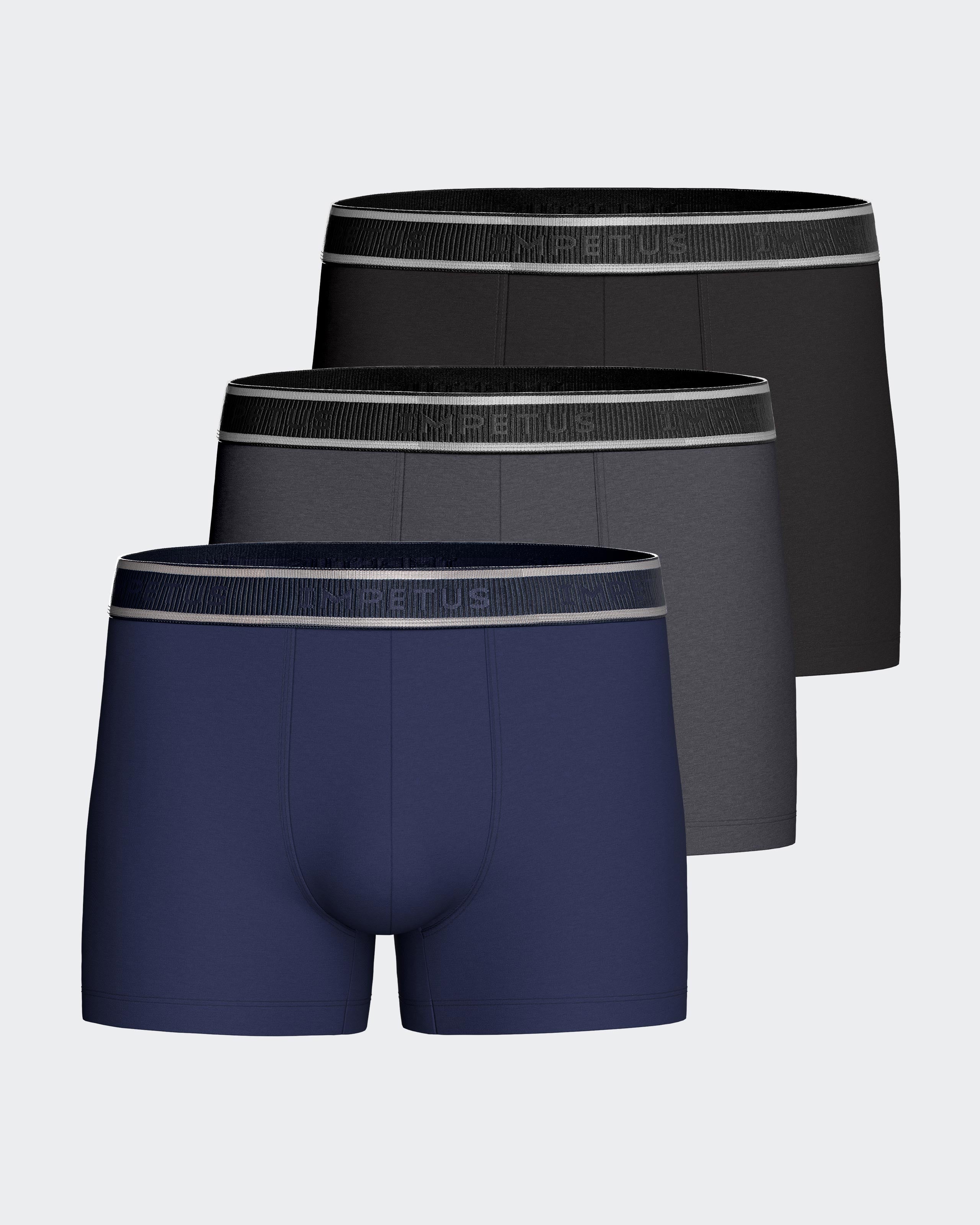 Lot de 3 Boxers en coton élasthanne