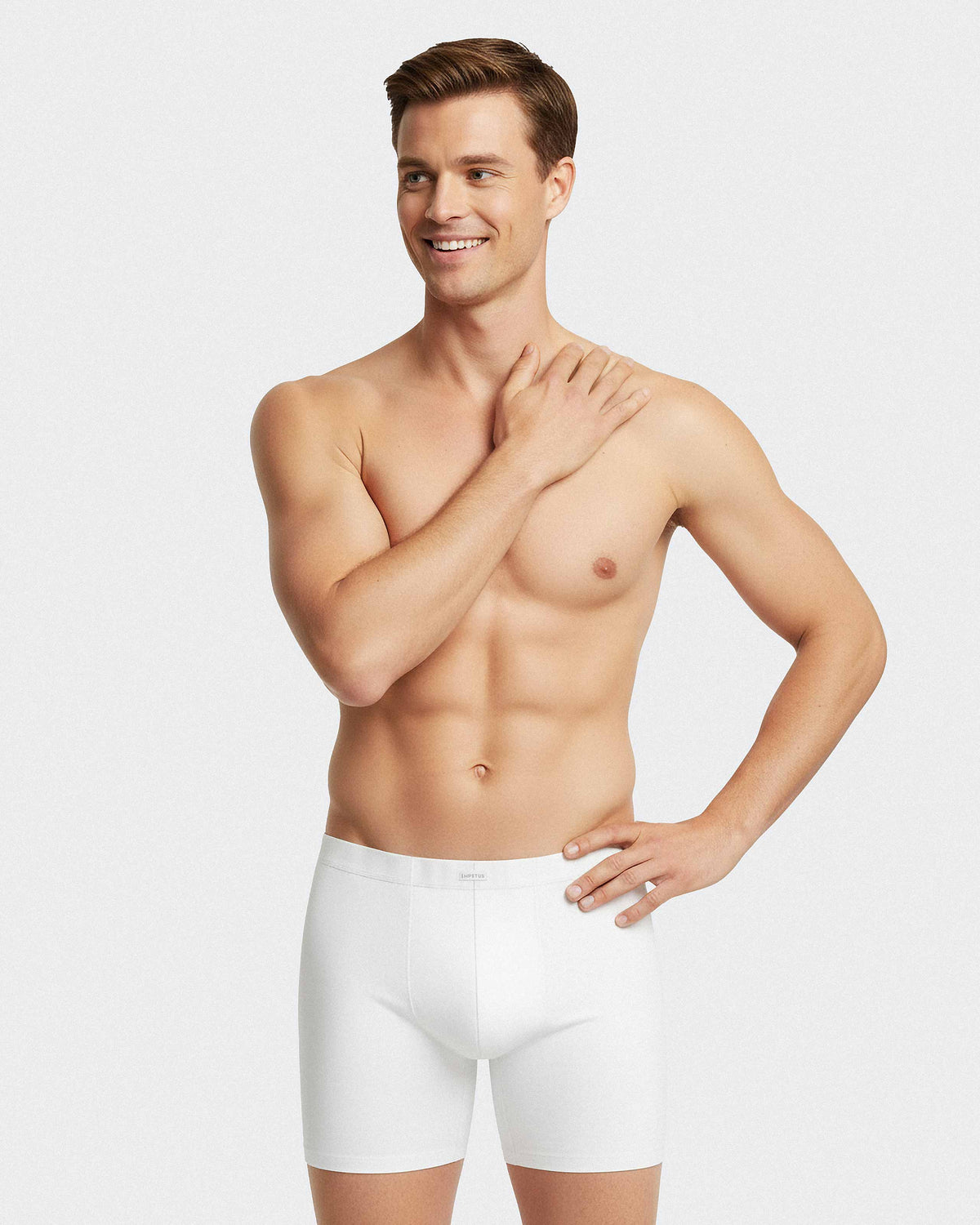 Boxer long en coton modal