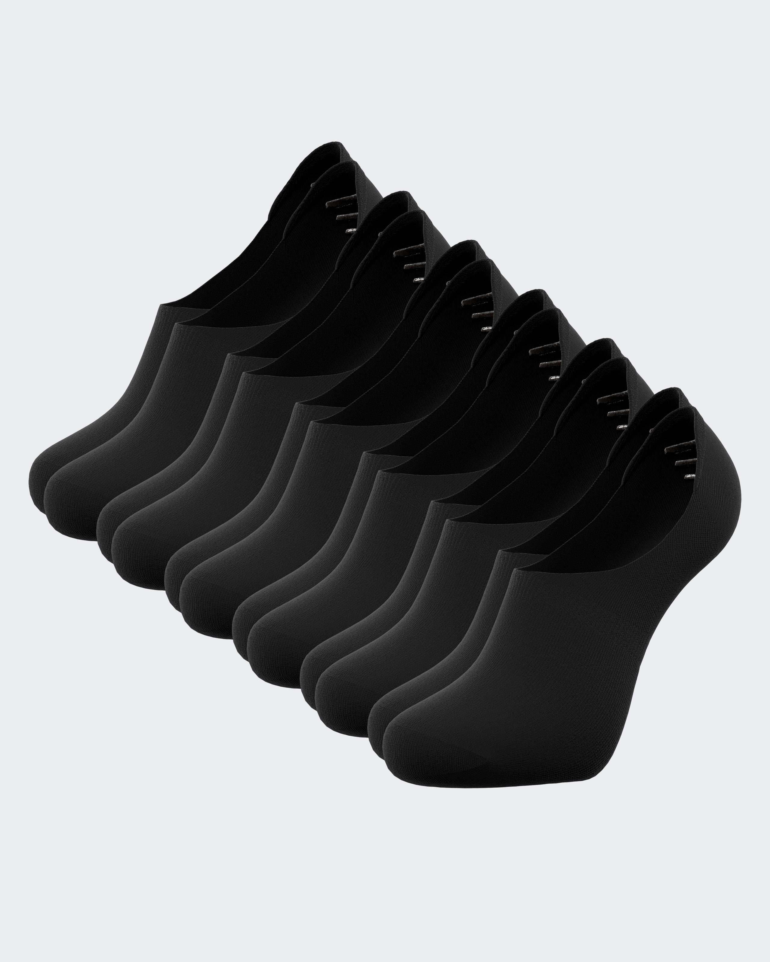 6 Pares de Meias Invisiveis com bandas silicone