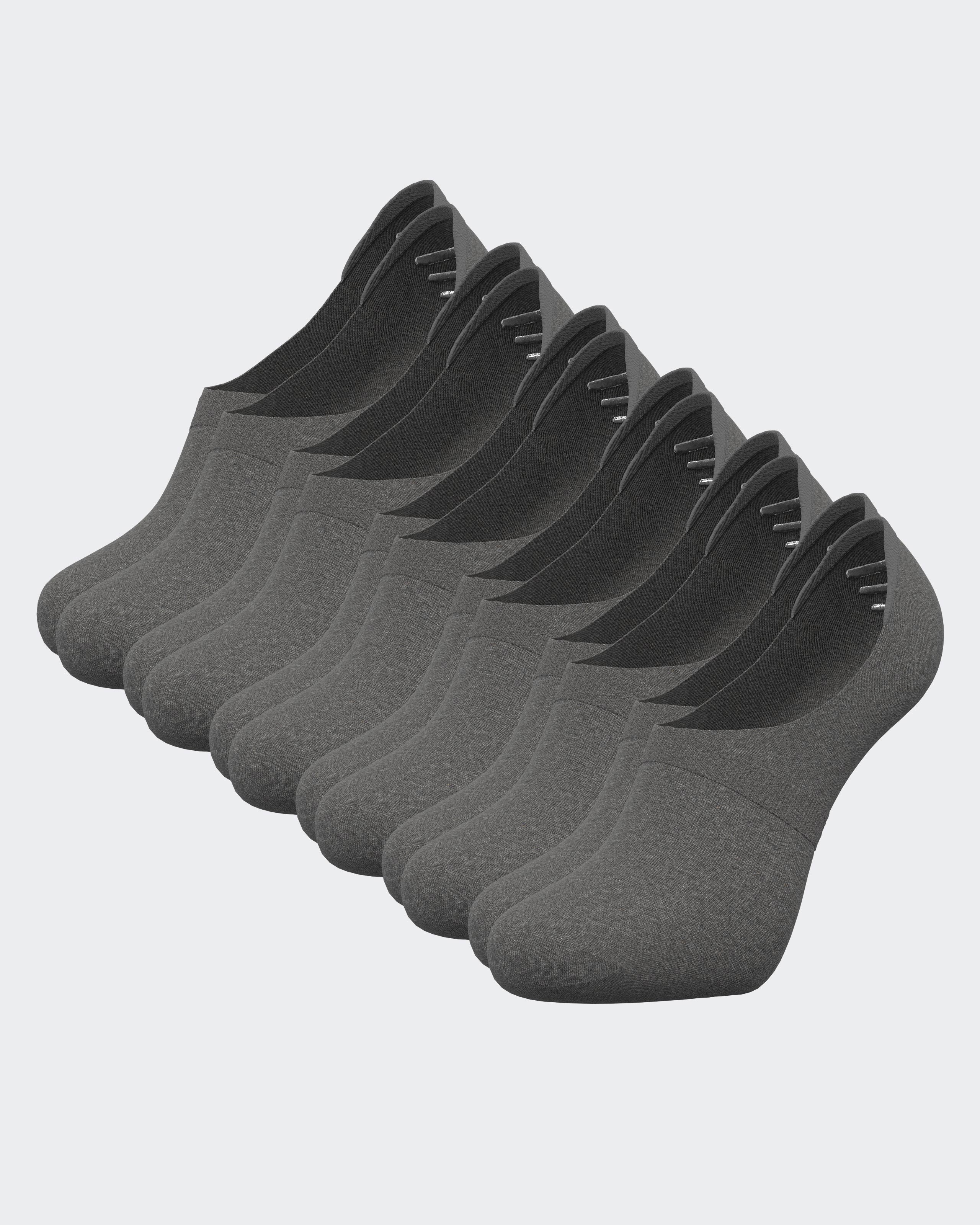 6 Pares de Meias Invisiveis com bandas silicone