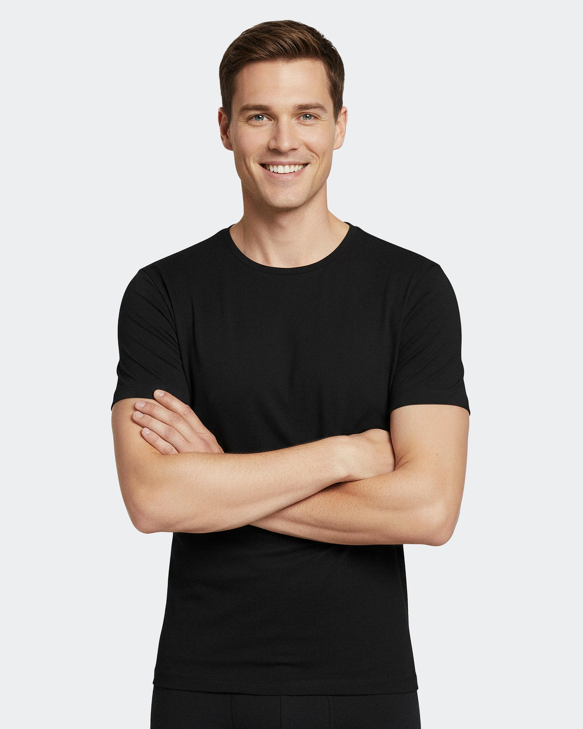 T-shirt of man in Wool Lyocell