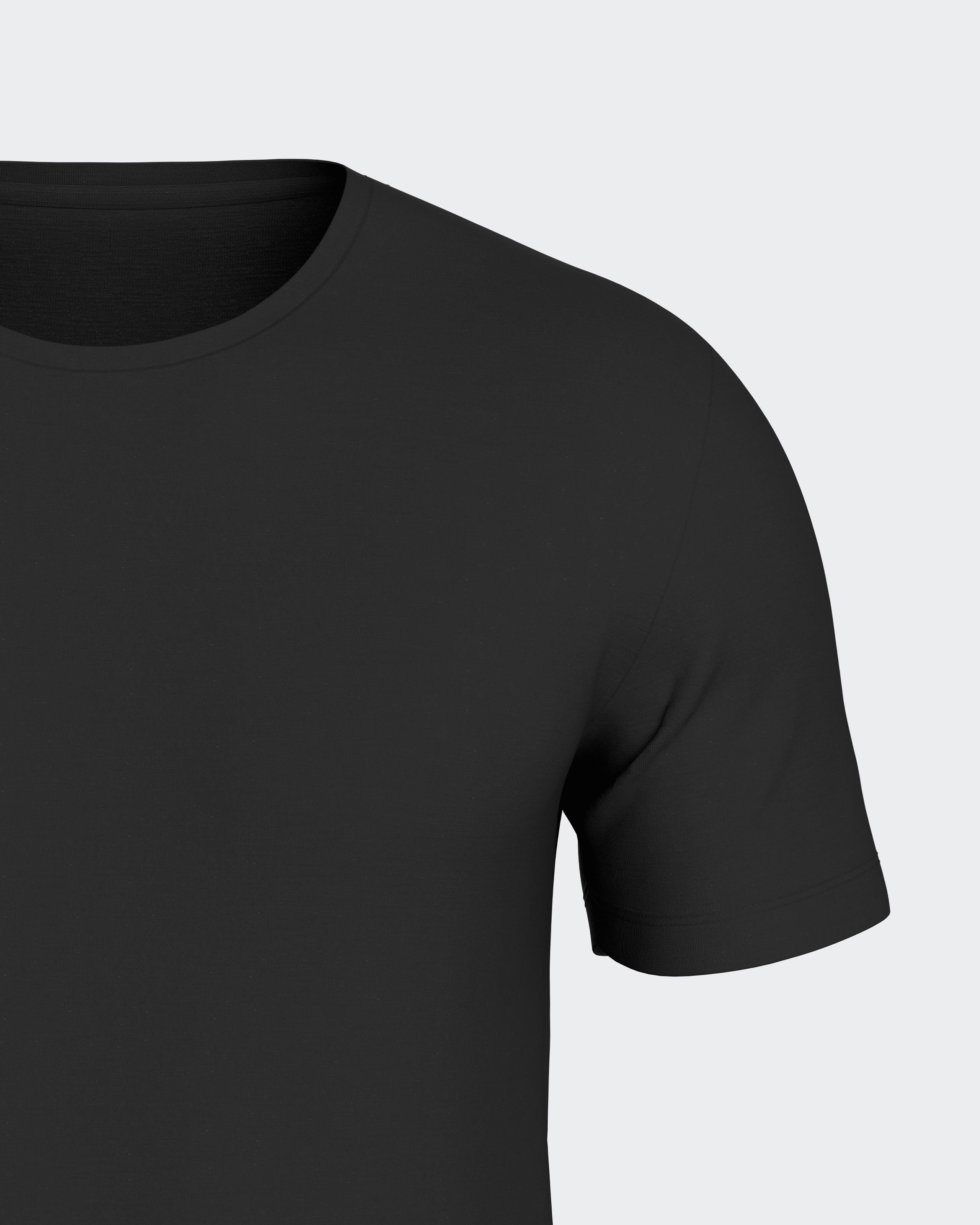 T-shirt of man in Wool Lyocell