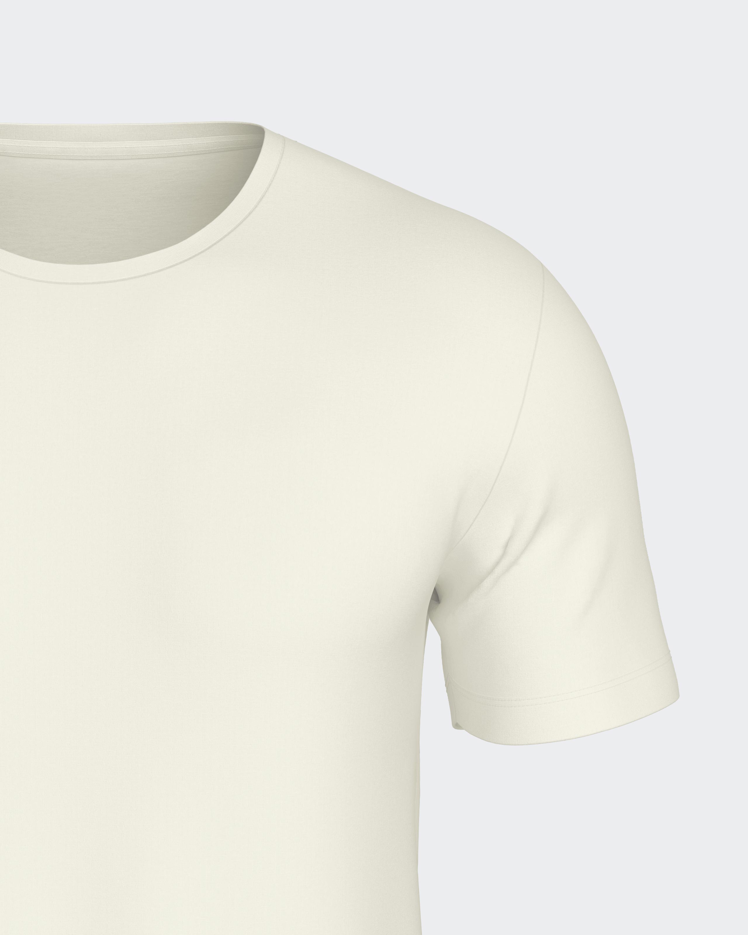 O Neck T-Shirt Wool Lyocell