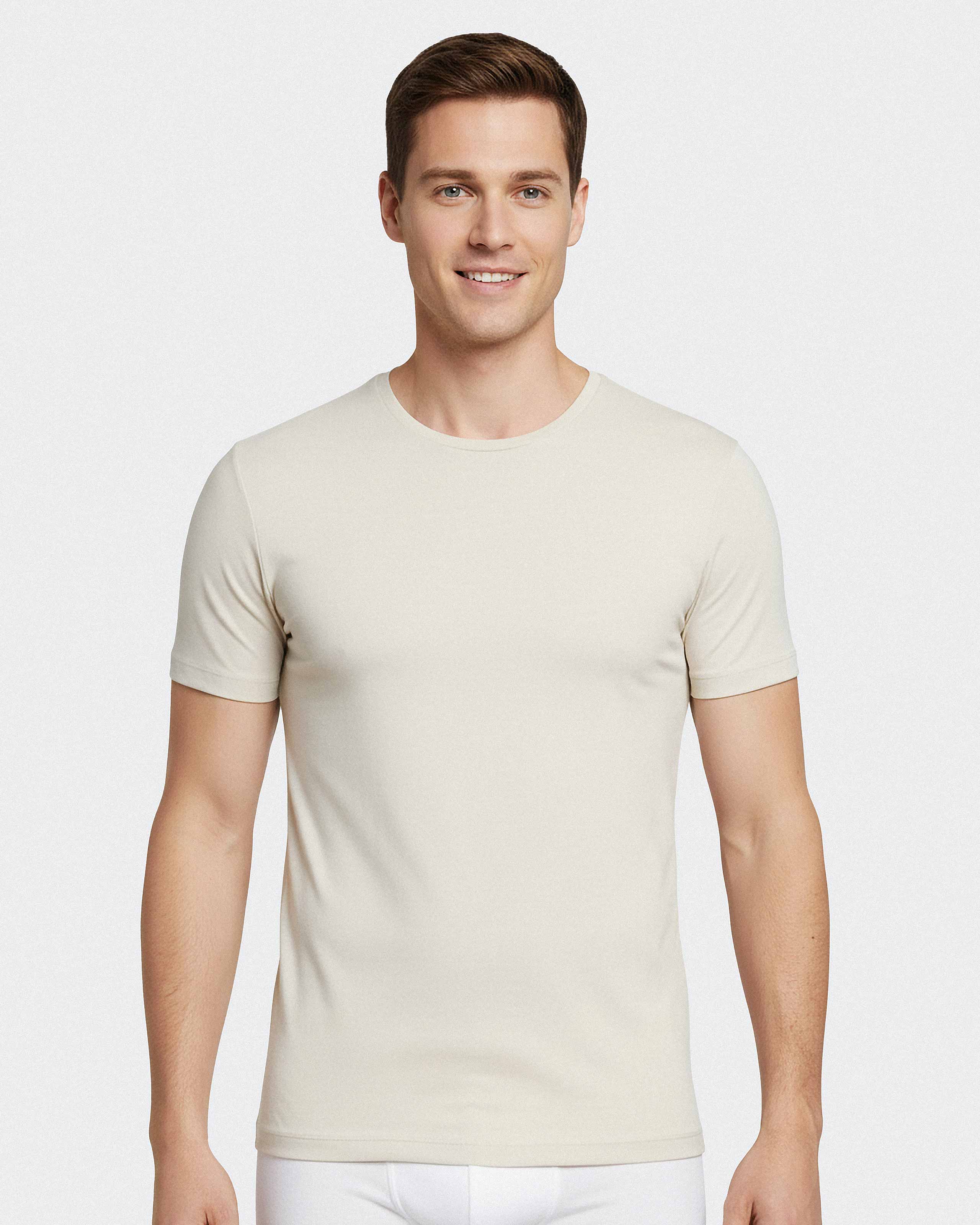 T-Shirt aus Woll-Lyocell