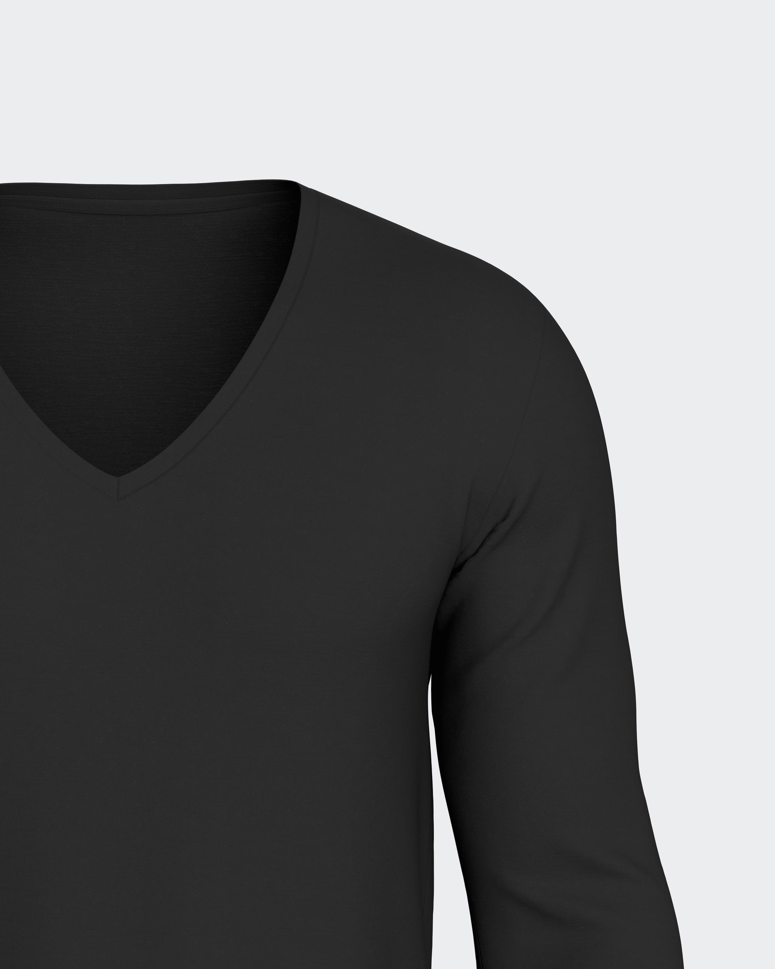 T-shirt long sleeves of man in Wool Lyocell