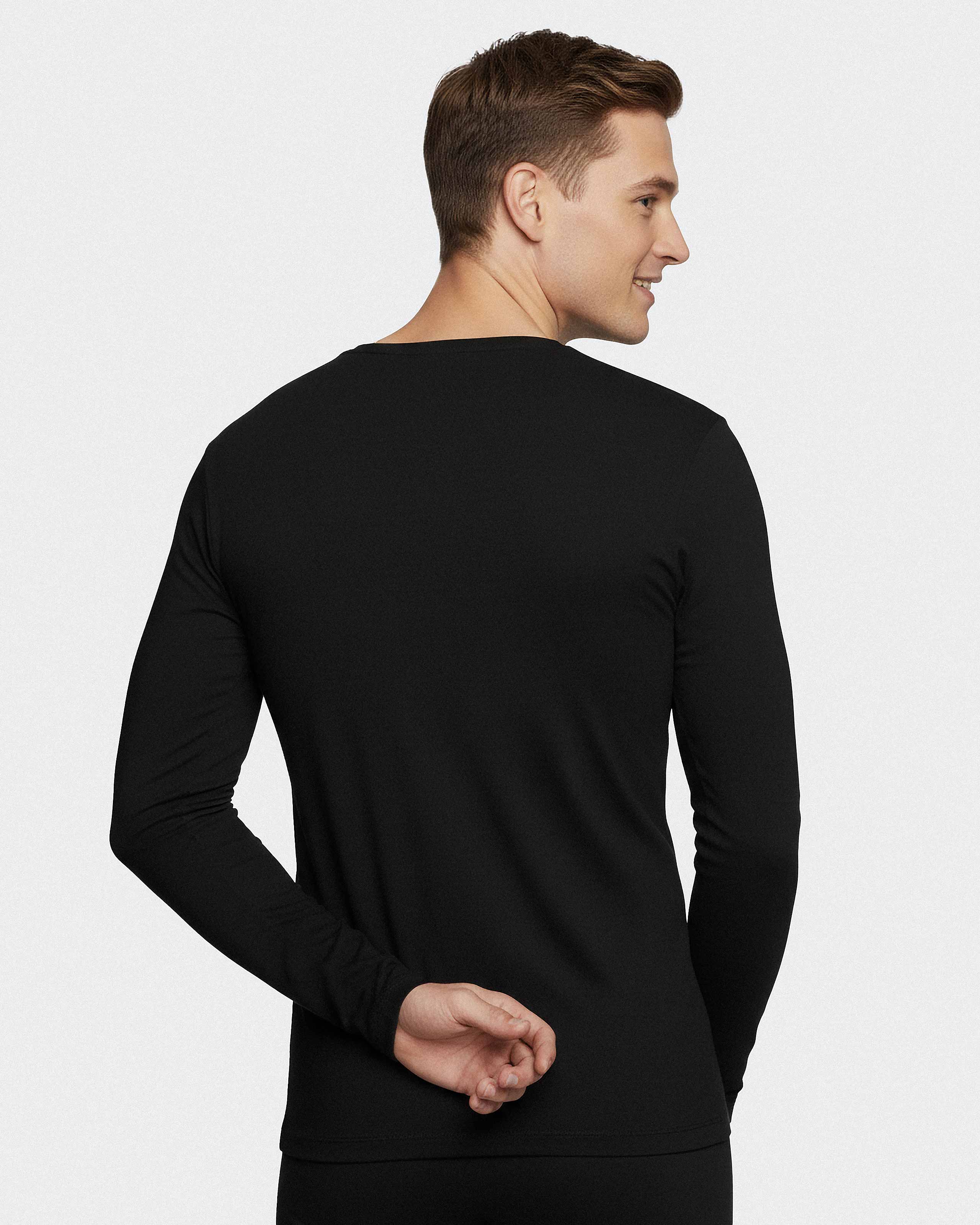 T-shirt long sleeves of man in Wool Lyocell