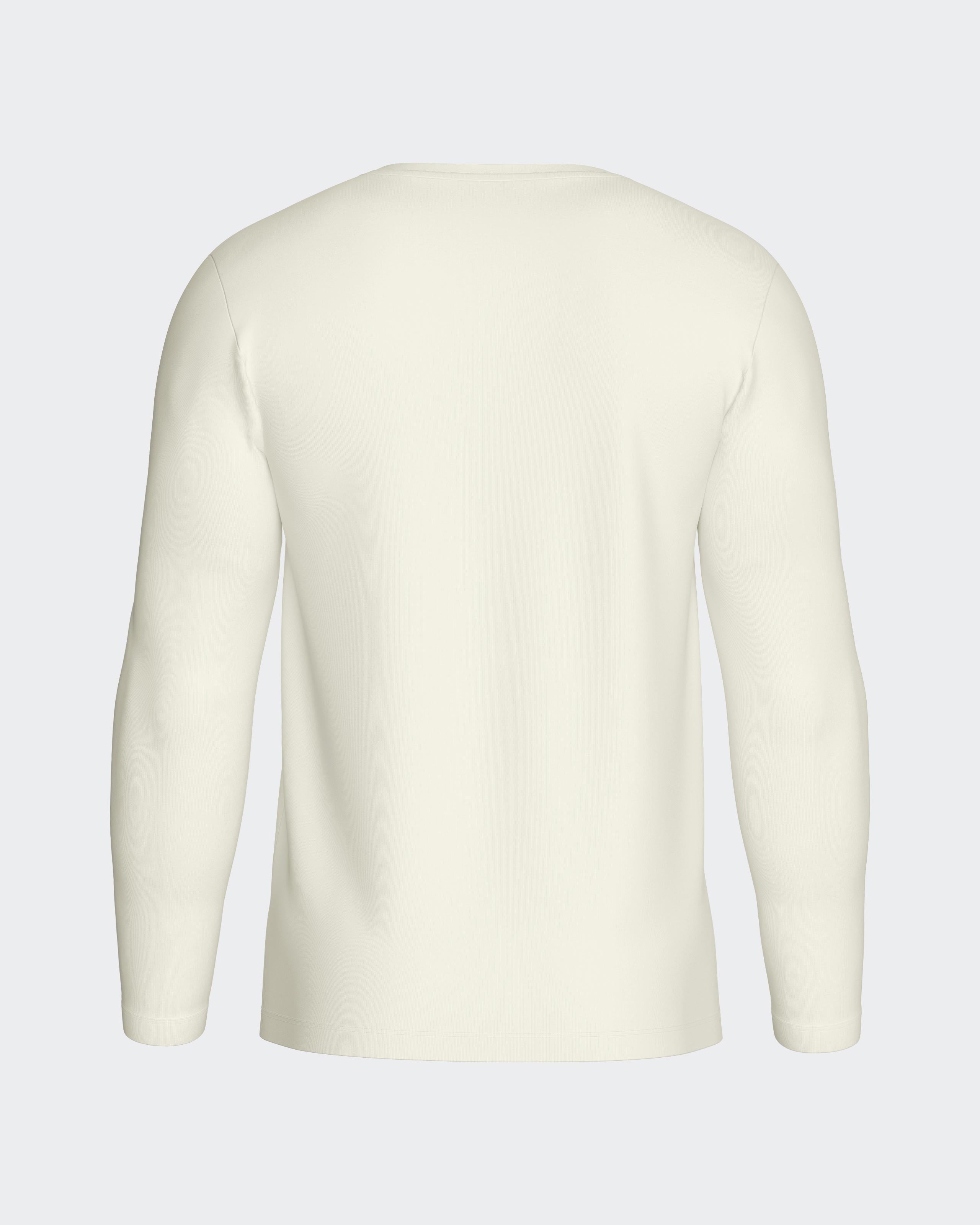 Long sleeve V Neck T-Shirt Wool Lyocell